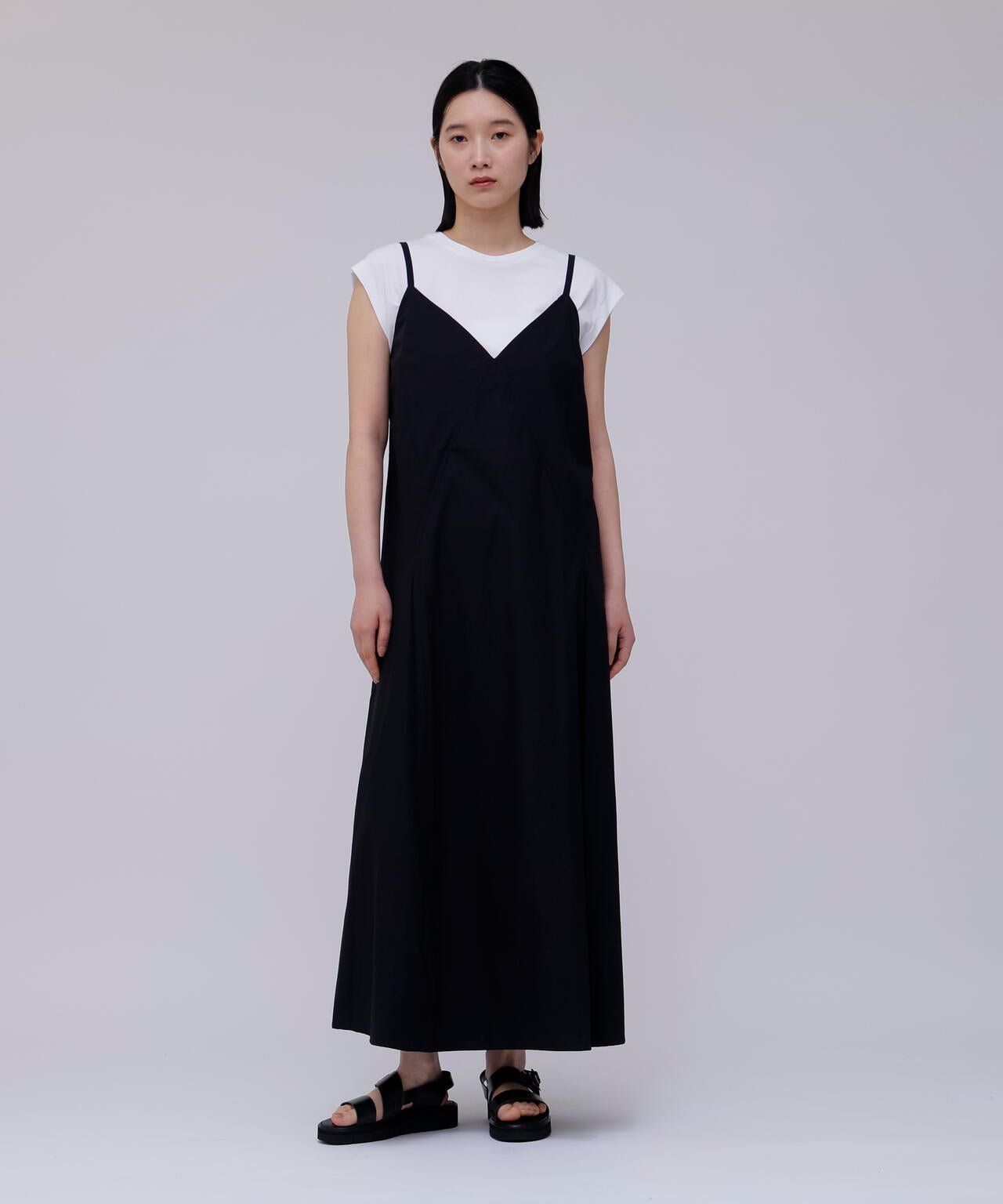 STUDIO NICHOLSON / LW NOISY COTTON SLIP DRESS