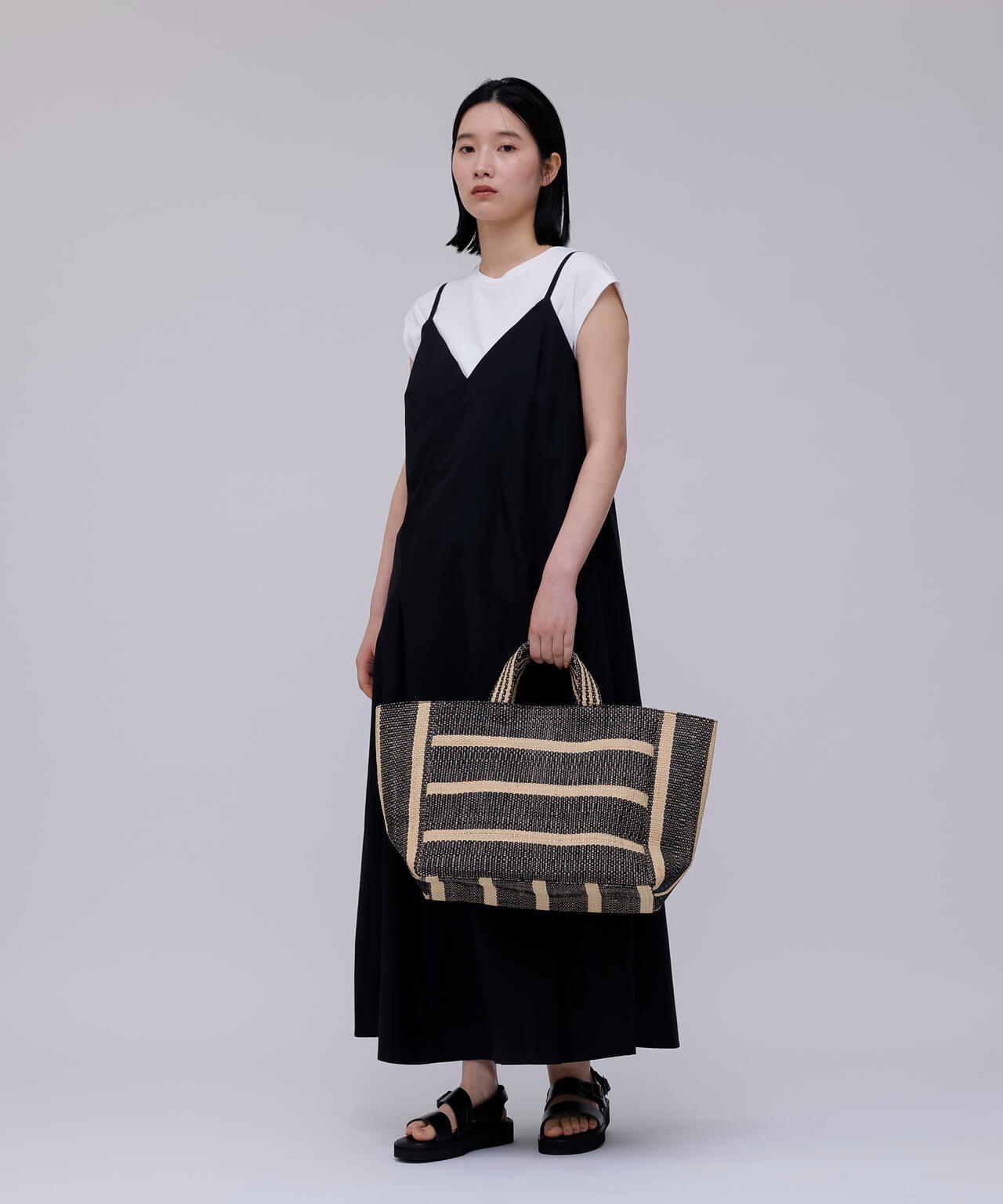 STUDIO NICHOLSON / LW NOISY COTTON SLIP DRESS