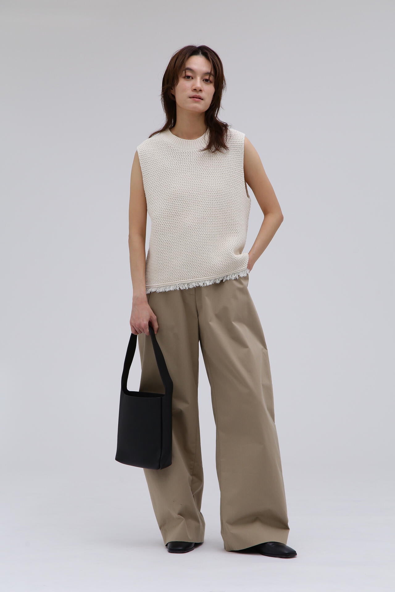 STUDIO NICHOLSON / TEXTURED COTTON 5G VEST