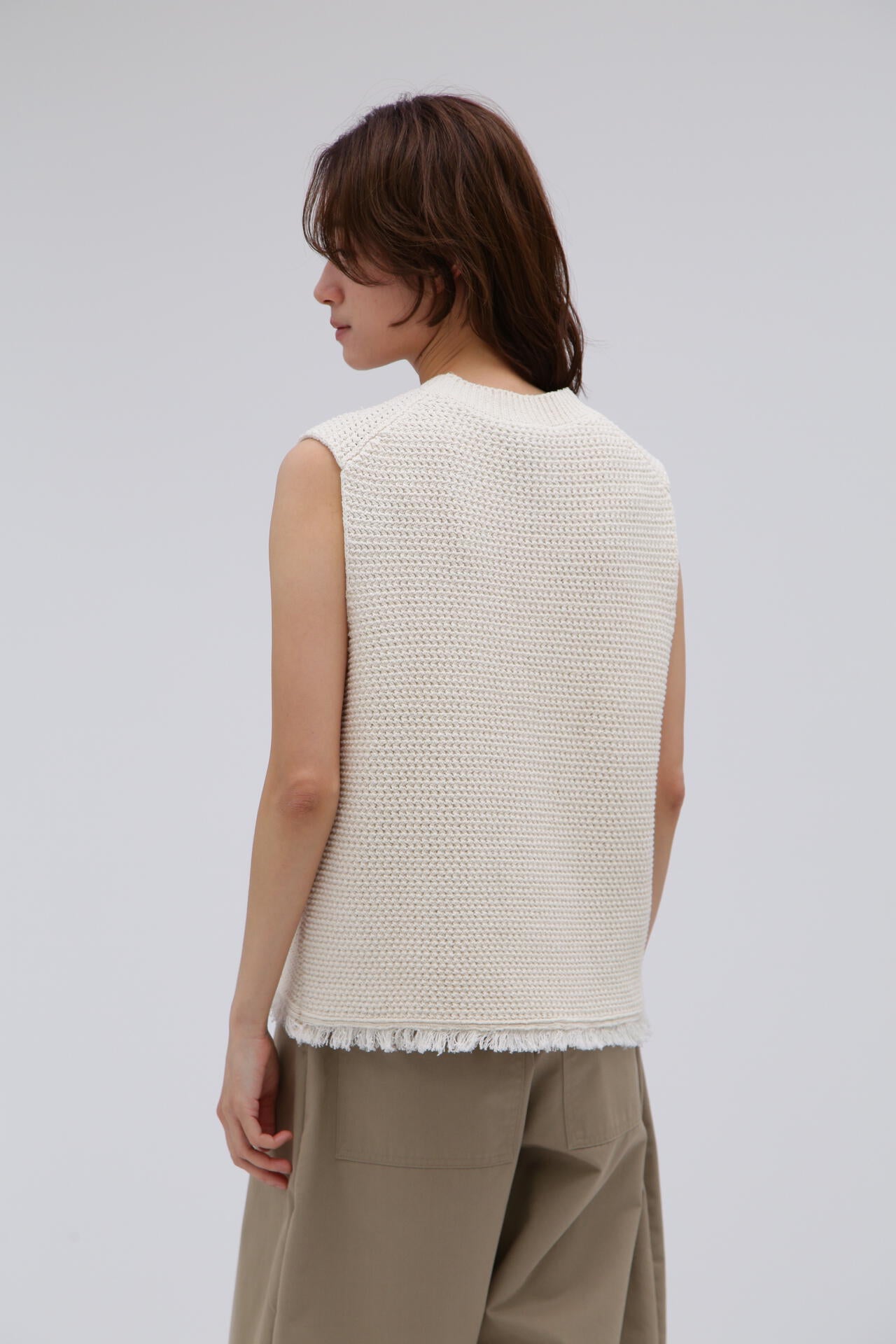 STUDIO NICHOLSON / TEXTURED COTTON 5G VEST