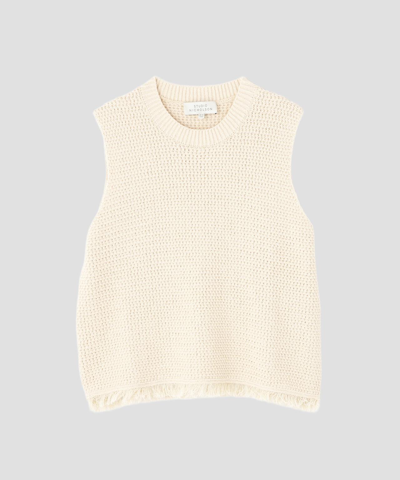 STUDIO NICHOLSON / TEXTURED COTTON 5G VEST
