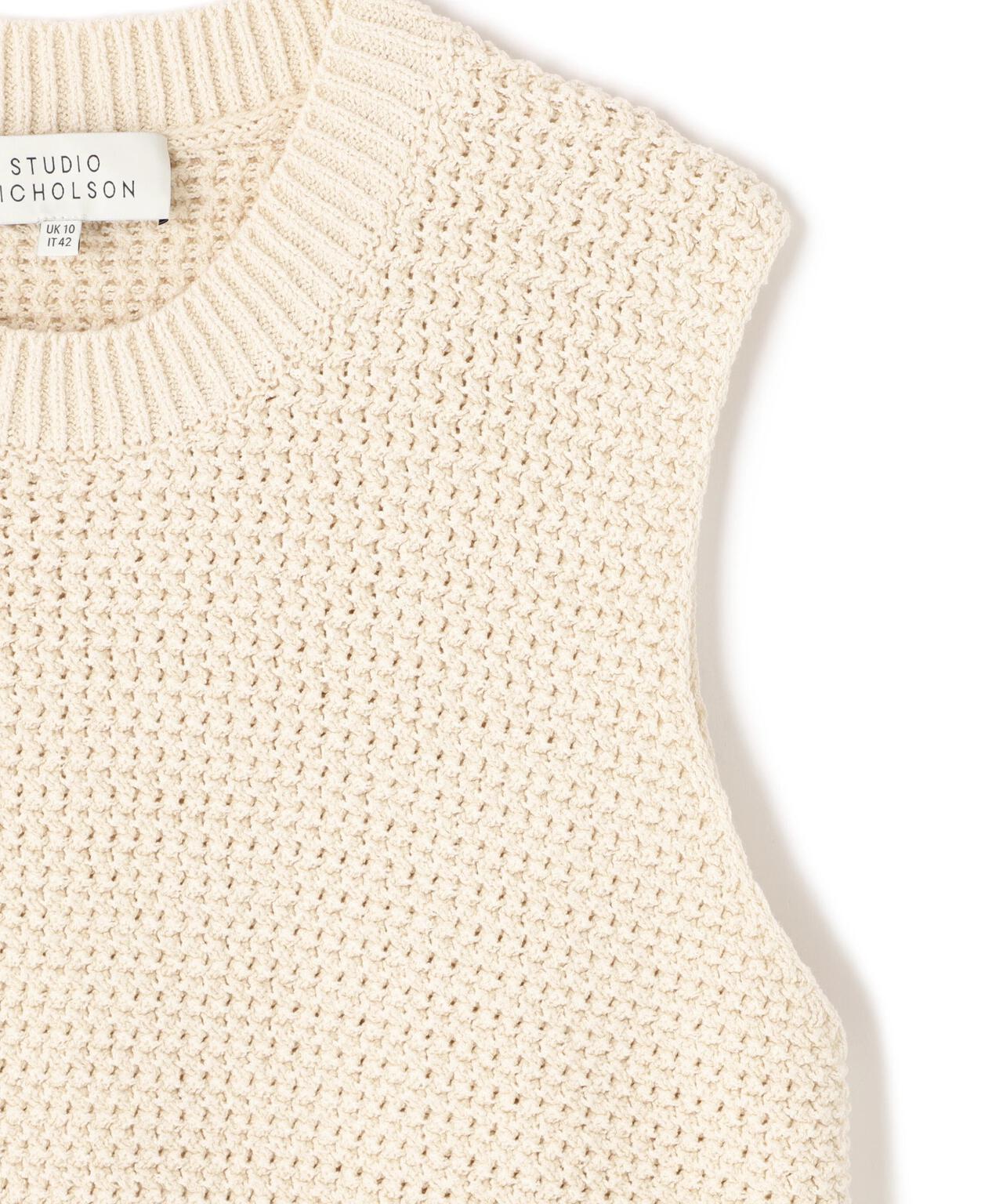 STUDIO NICHOLSON / TEXTURED COTTON 5G VEST