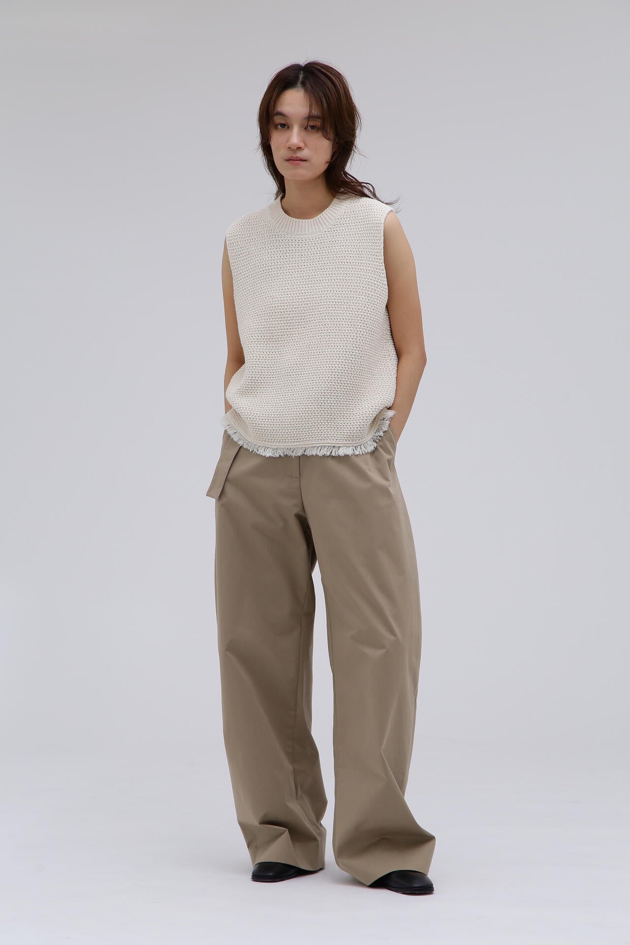 STUDIO NICHOLSON / TEXTURED COTTON 5G VEST