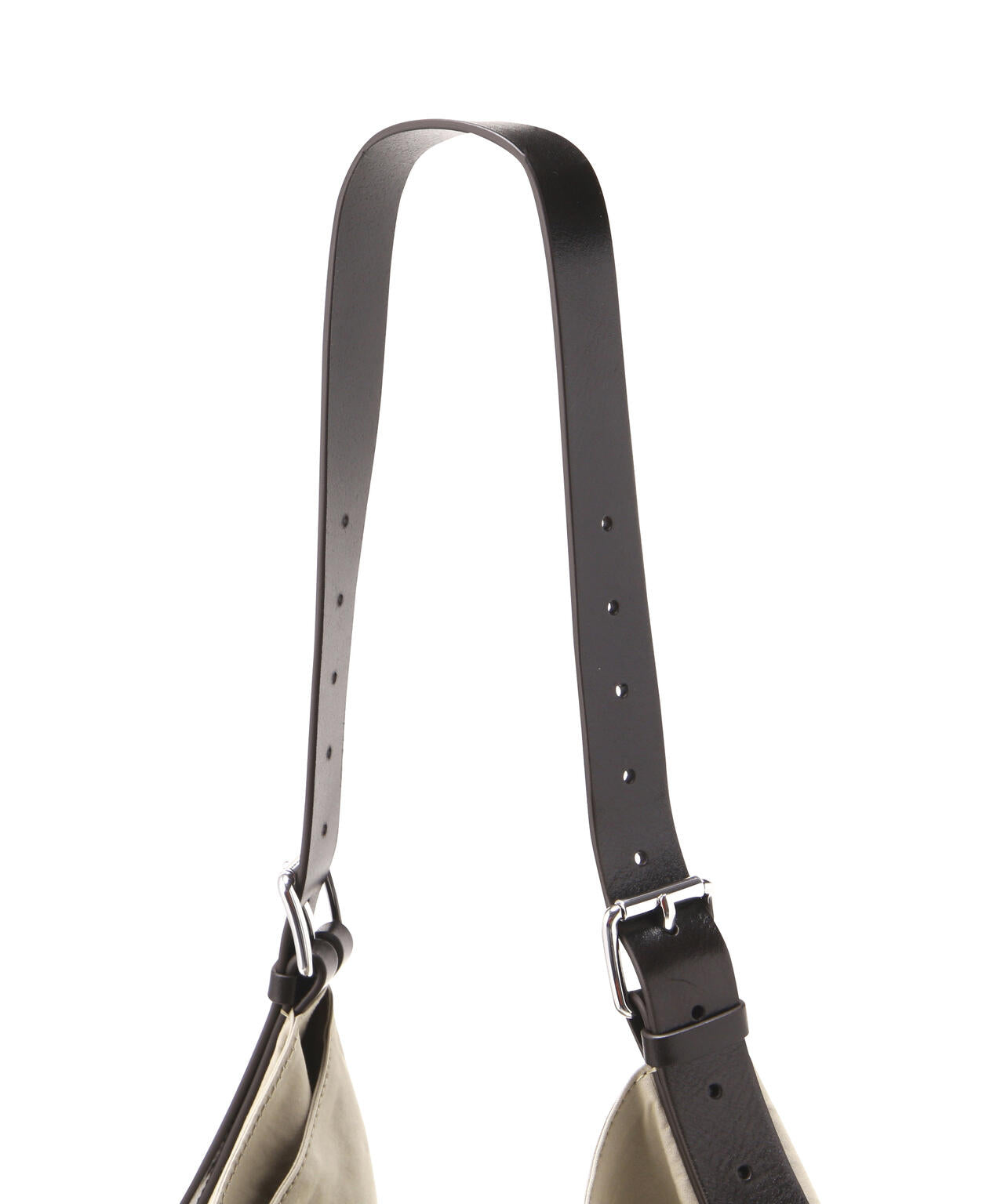 LEMAIRE / WASHED COTTON BACHETTE FLAG HOBO BAG