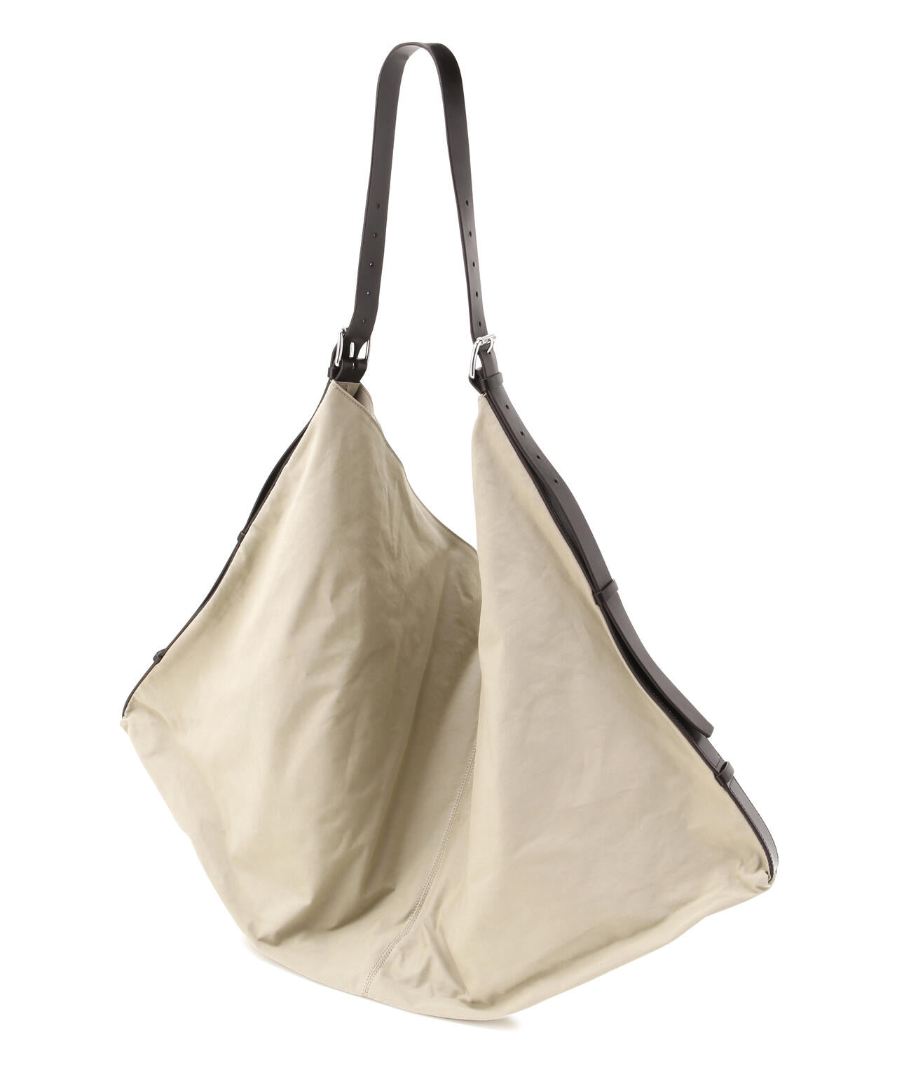 LEMAIRE / WASHED COTTON BACHETTE FLAG HOBO BAG