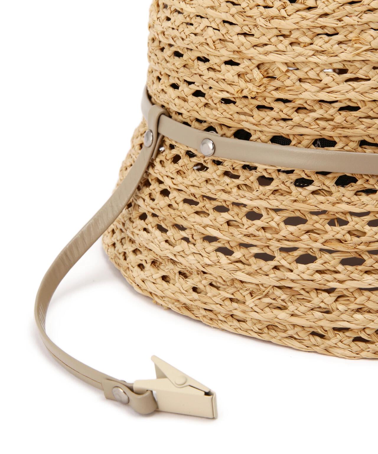 KIJIMA TAKAYUKI / RAFFIA BRAID CROCHET HAT