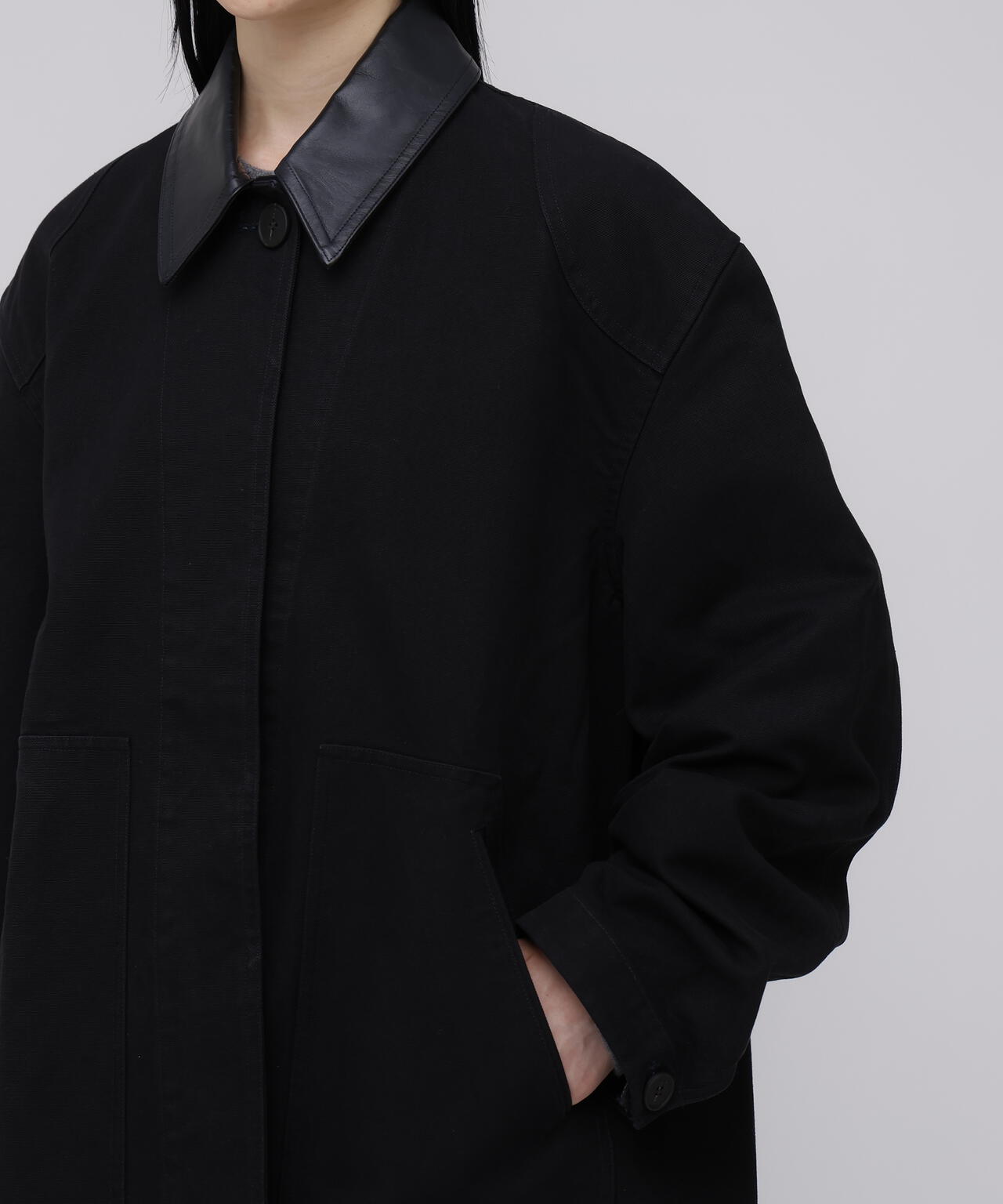 STUDIO NICHOLSON / G-DYED HEAVY CANVAS DOUBLE POCKET CHORE JACKET