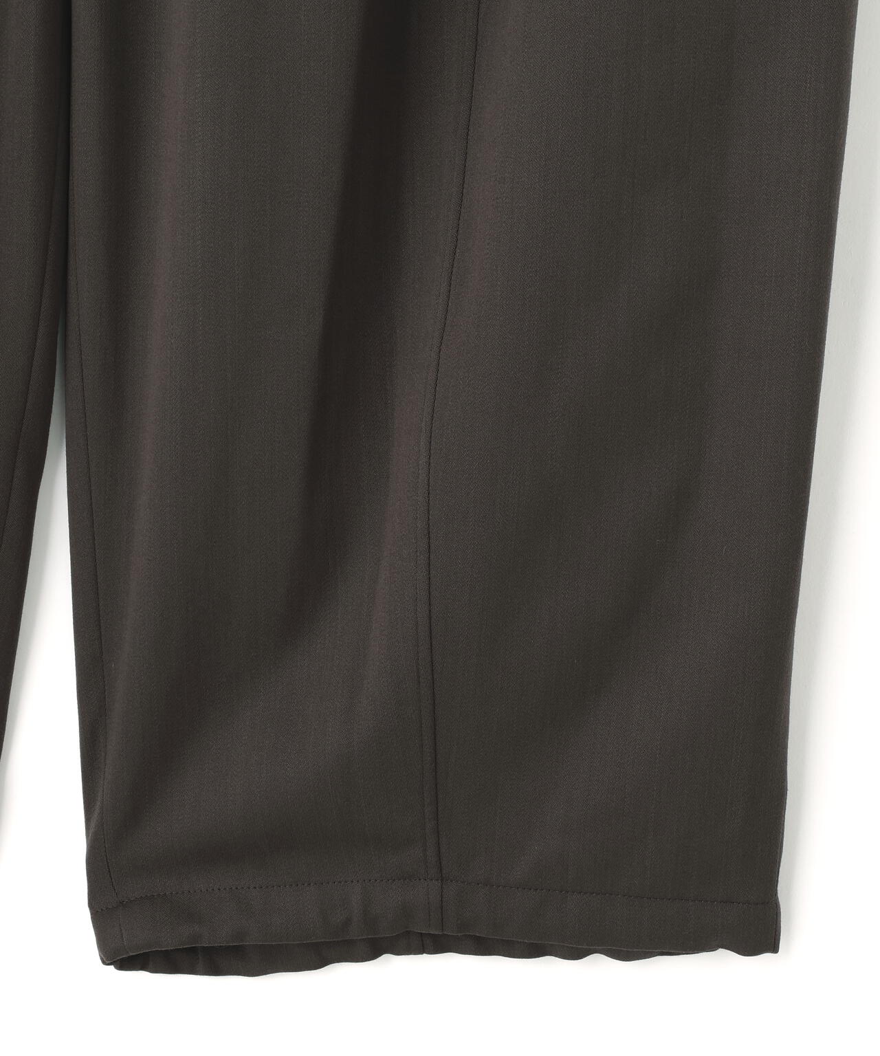 ATON / WOOL SATIN STRETCH EASY PANTS