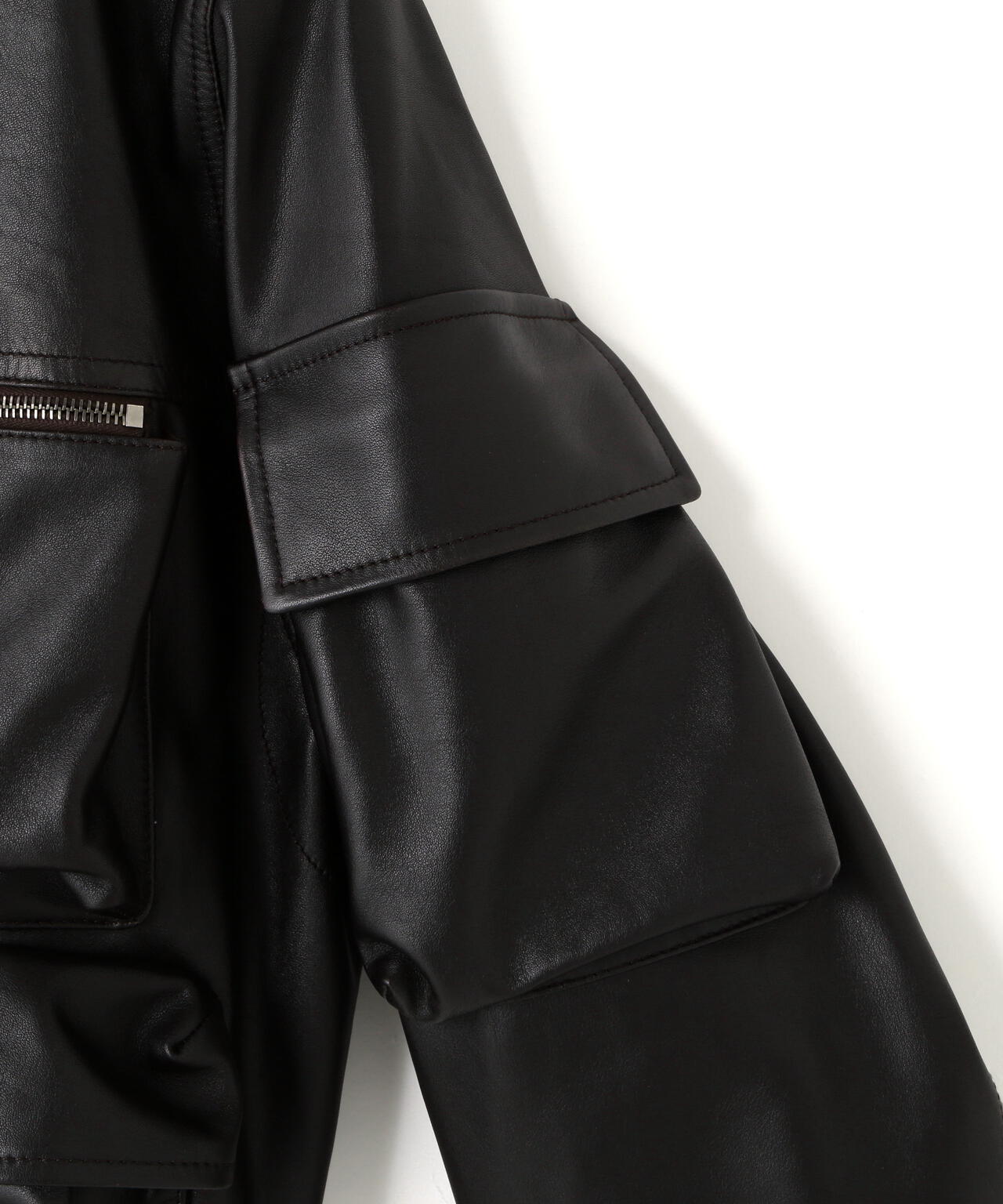 LEMAIRE / LEATHER BLOUSON WITH POCKETS