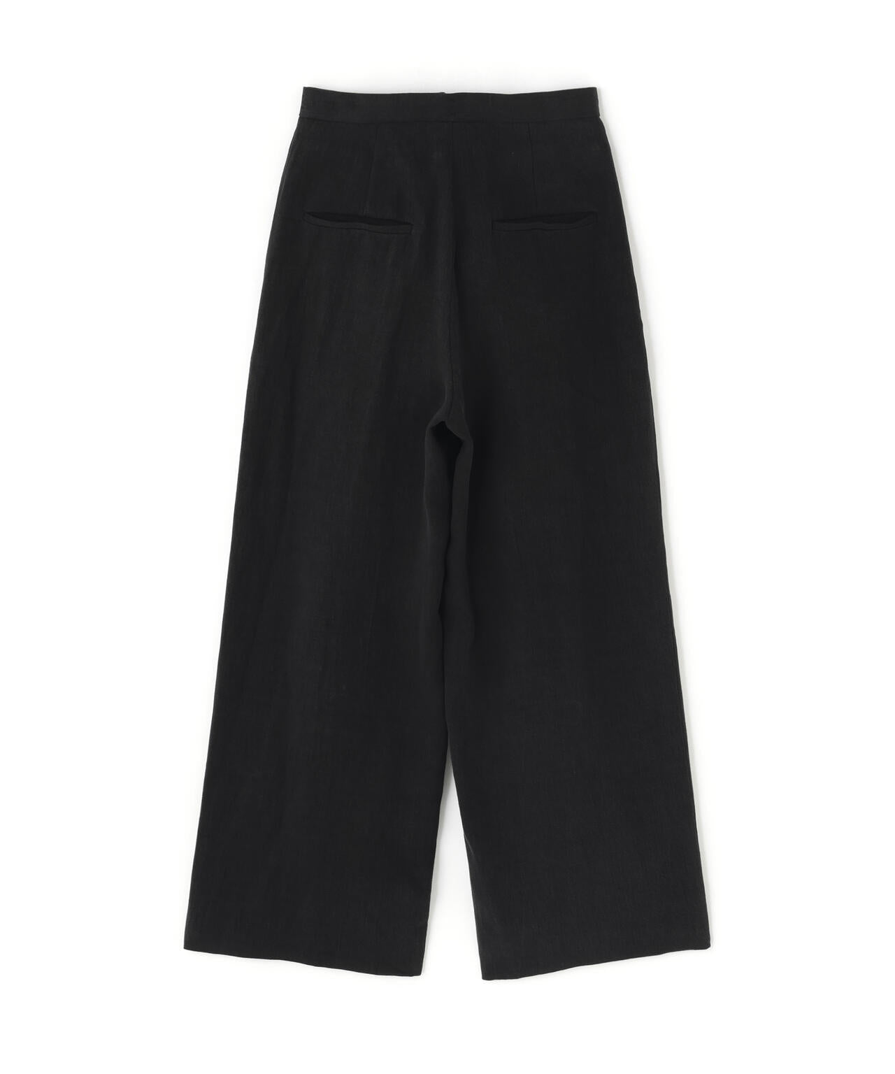ATON / LINEN TWILL TUCKED EASY PANTS