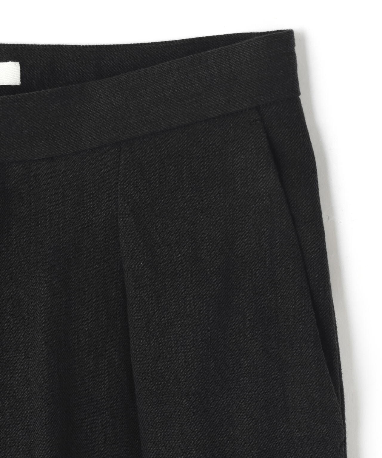 ATON / LINEN TWILL TUCKED EASY PANTS