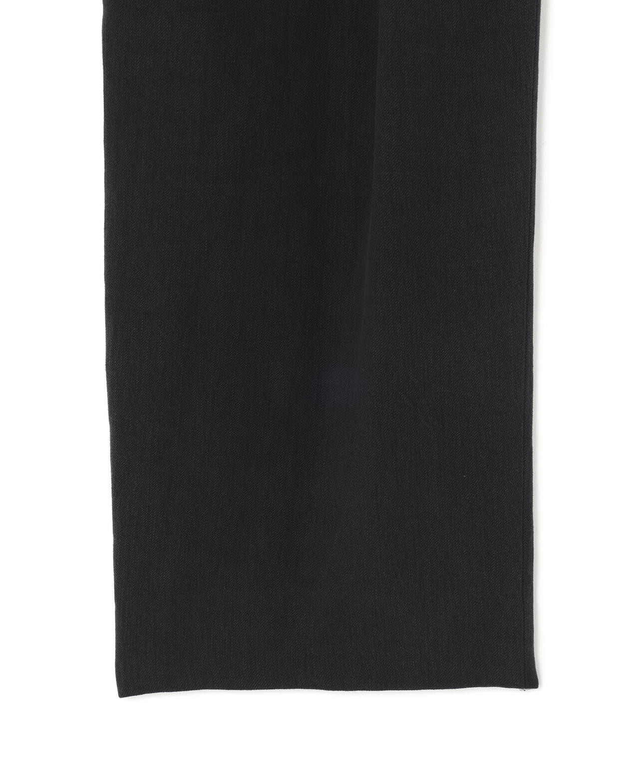 ATON / LINEN TWILL TUCKED EASY PANTS