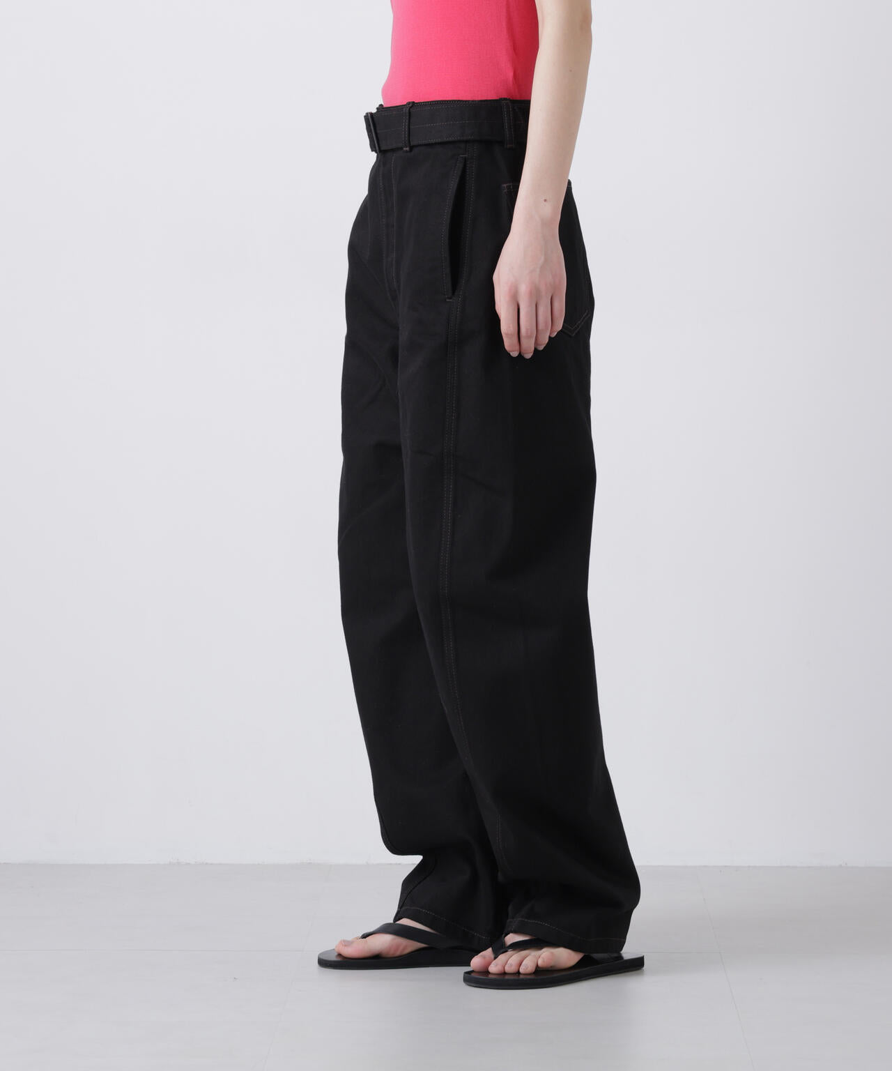 LEMAIRE / TWISTED BELTED PANTS