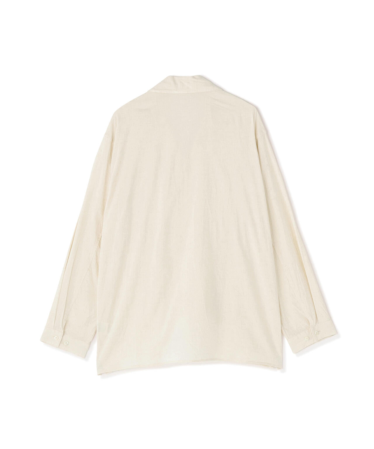 [別注]blurhms / COTTON LINEN OPEN-COLLAR SHIRT LONG SLEEVE