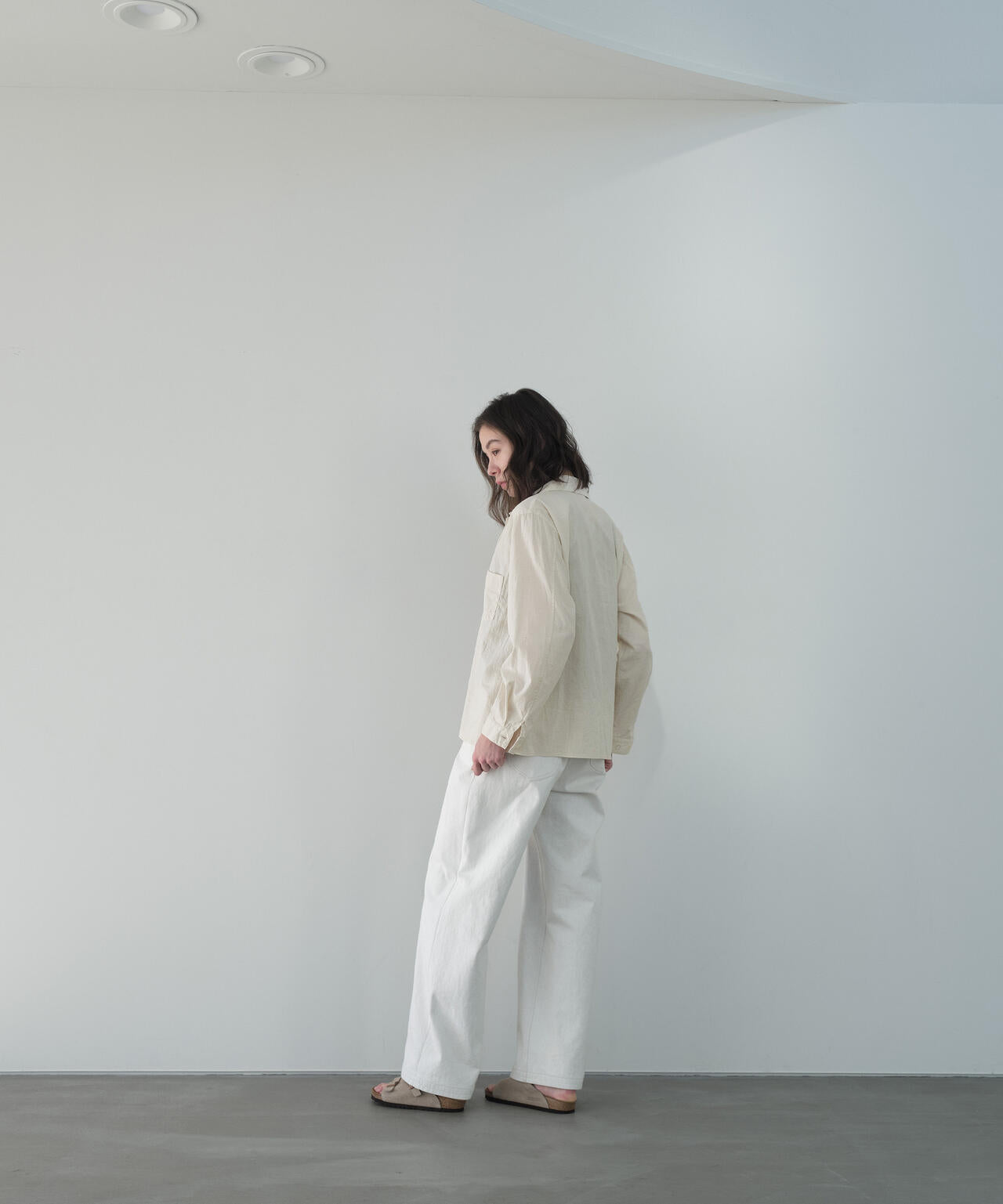 [別注]blurhms / COTTON LINEN OPEN-COLLAR SHIRT LONG SLEEVE