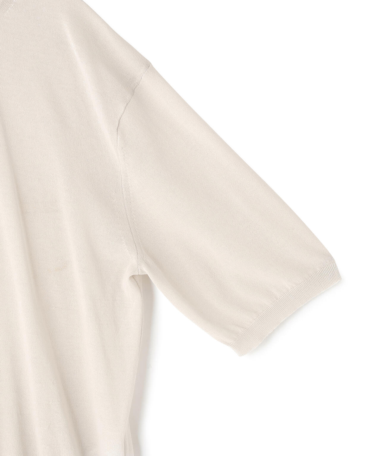 ATON / HIGH TWIST COTTON CREW NECK SWEATER