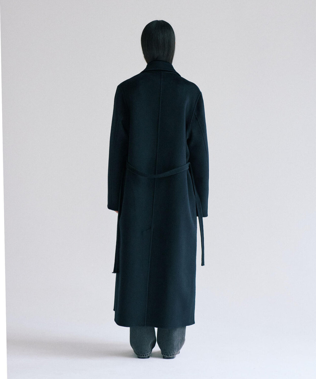 STUDIO NICHOLSON / DOUBLE FACED WOOL DB COAT