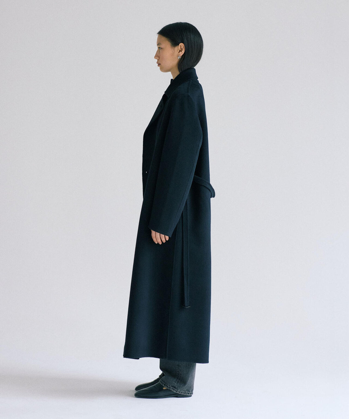 STUDIO NICHOLSON / DOUBLE FACED WOOL DB COAT