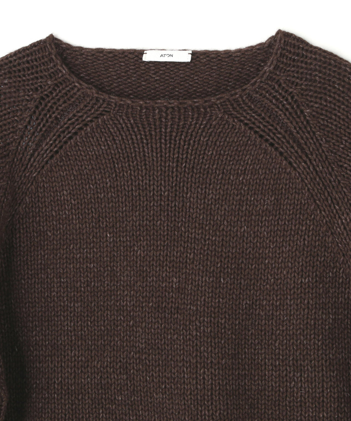 ATON / FELTED YARN CREWNECK SWEATER