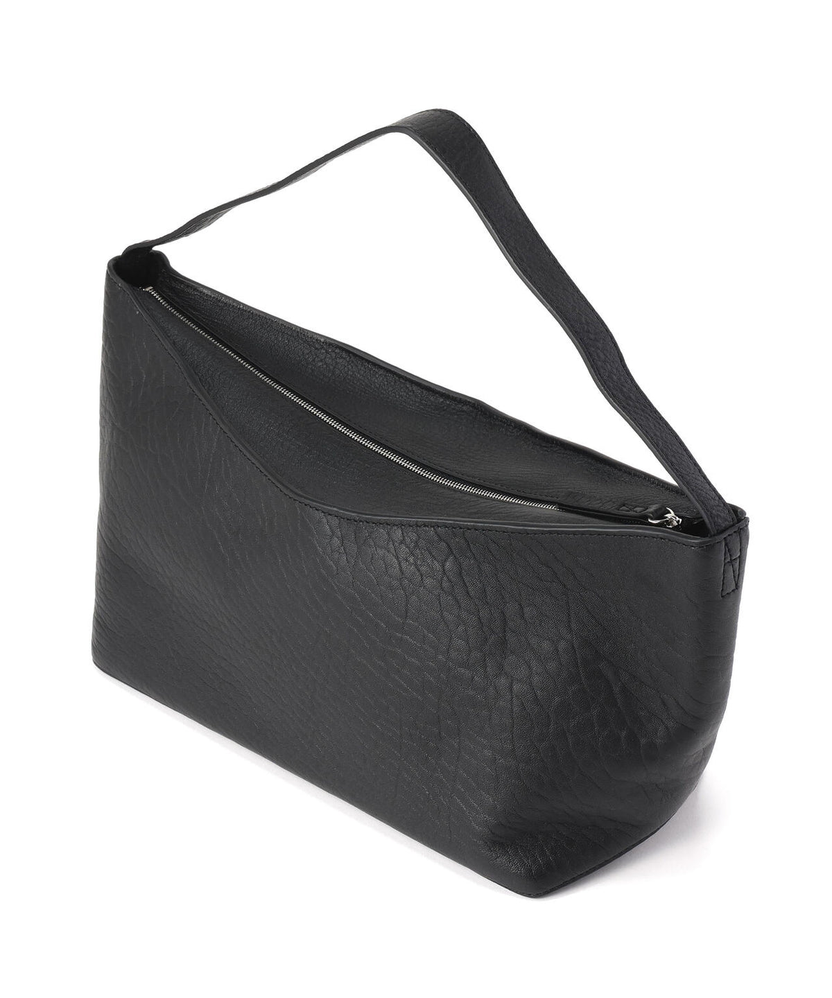 STUDIO NICHOLSON / LAMBSKIN FOLD DETAIL ZIP SHOULDER BAG