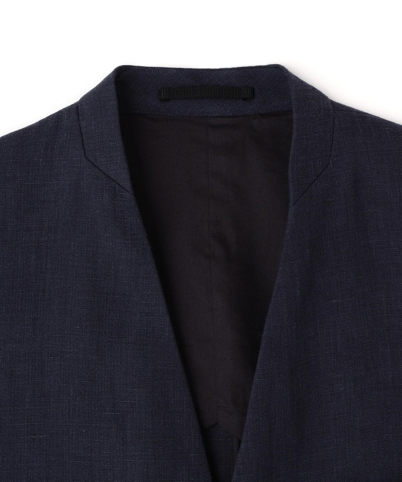 YLEVE / LINEN DOUBLE CLOTH NO SLEEVE JACKET