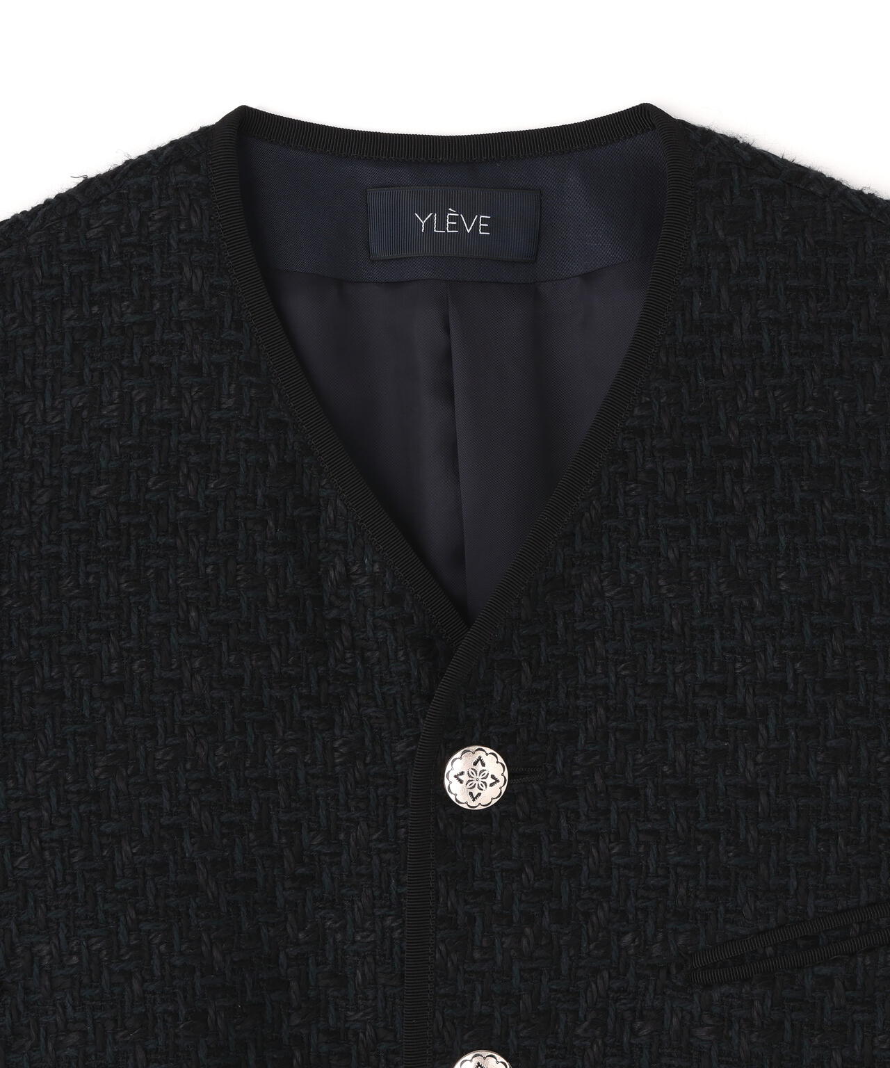 YLEVE / COTTON LINEN TWEED JACKET
