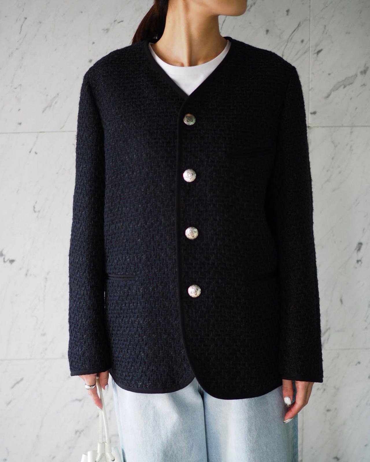 YLEVE / COTTON LINEN TWEED JACKET