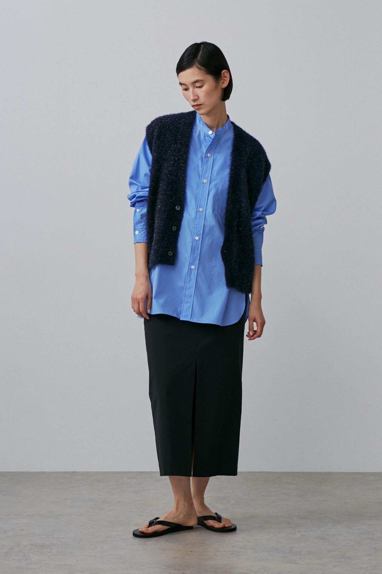YLEVE / COTTON NYLON STRETCH WEATHER SKIRT