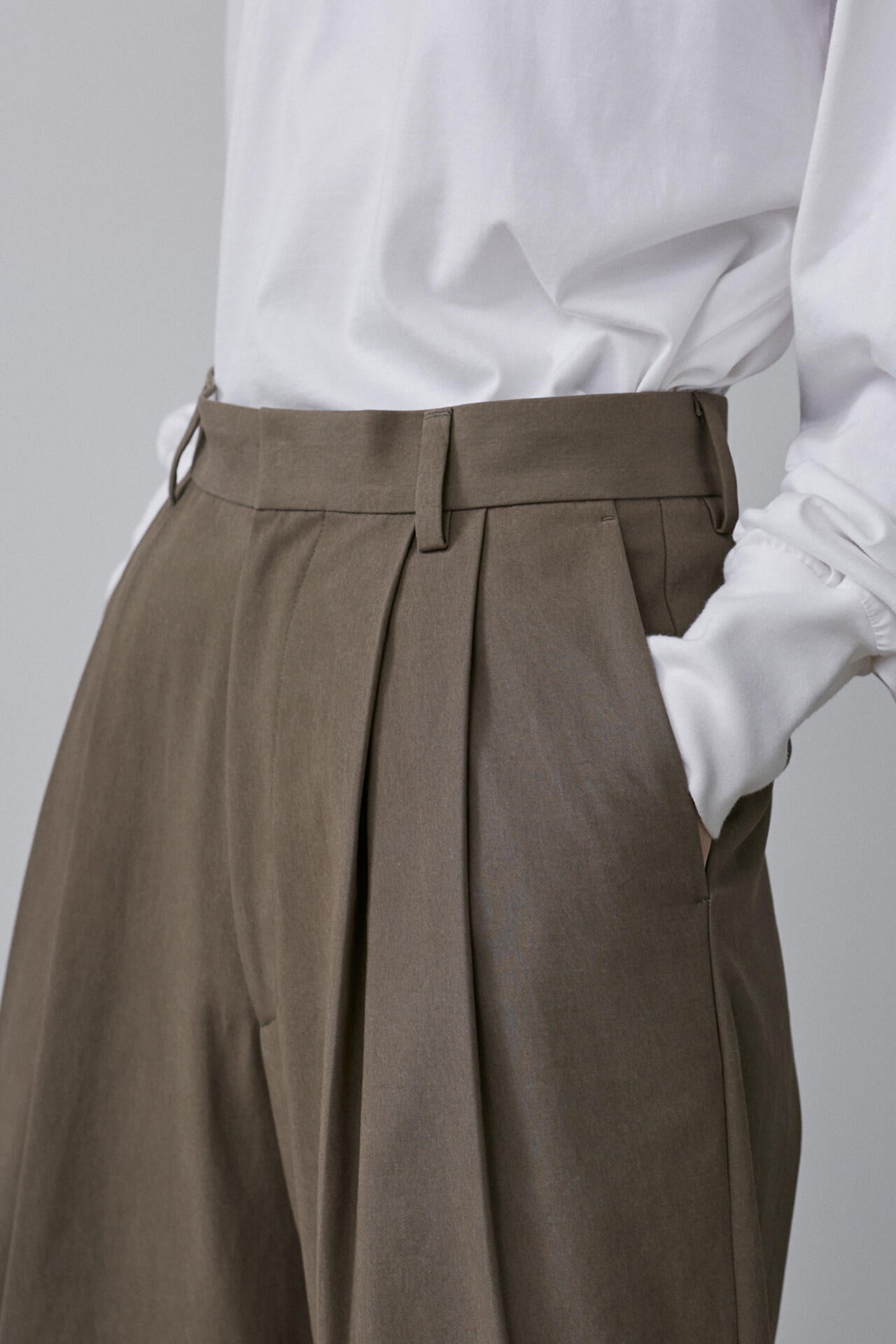 YLEVE / COTTON VOILE GABARDINE NIDOM SHORTS