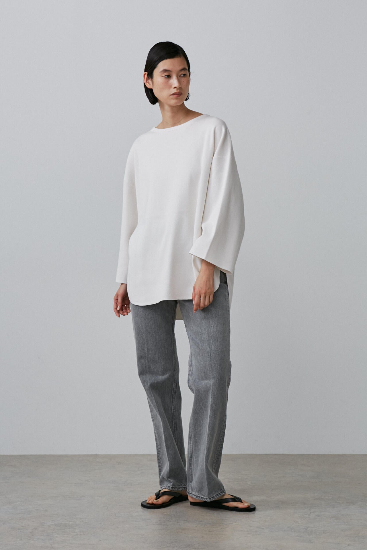 YLEVE / COTTON RIB PULLOVER BIG