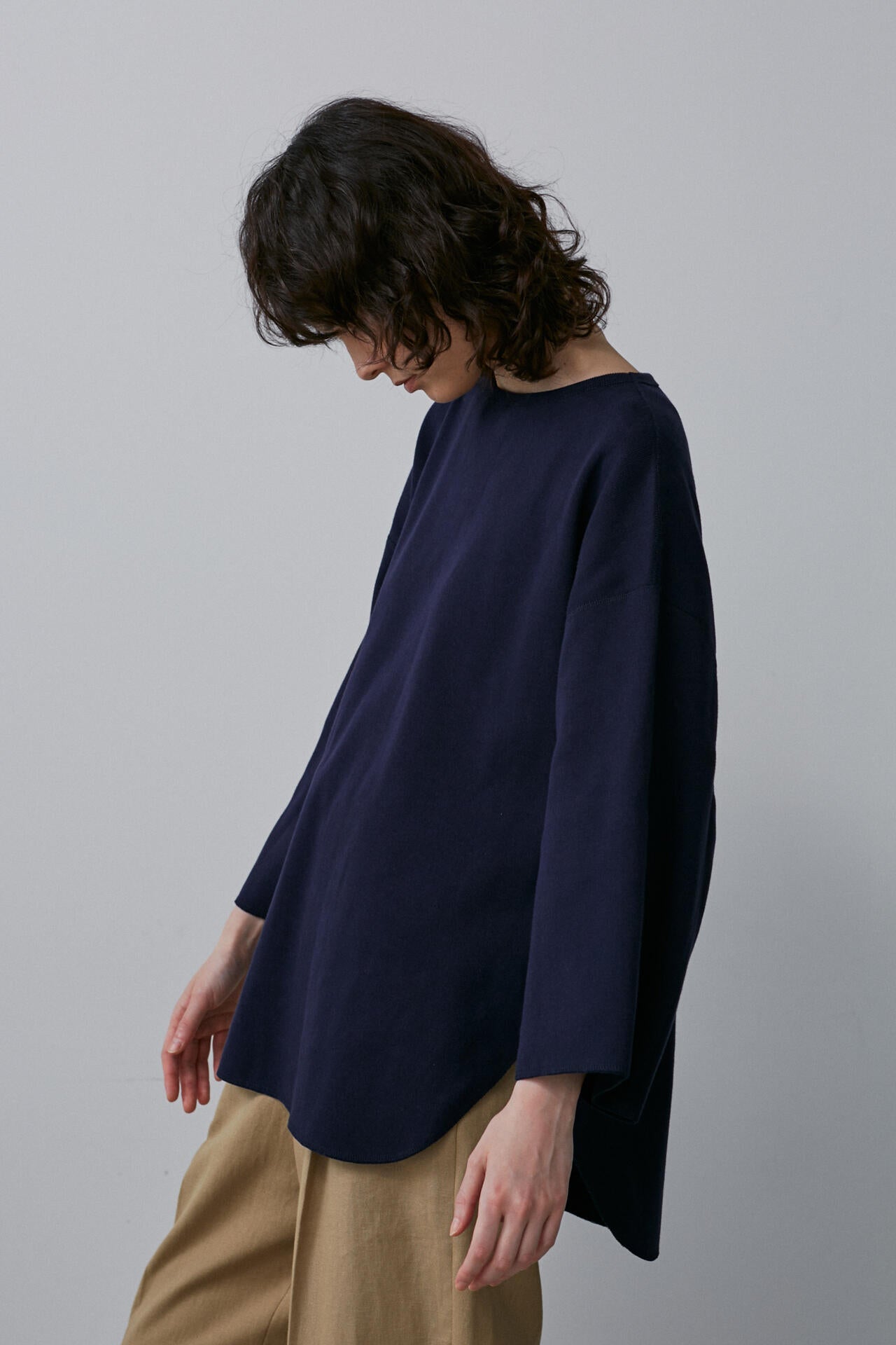 YLEVE / COTTON RIB PULLOVER BIG