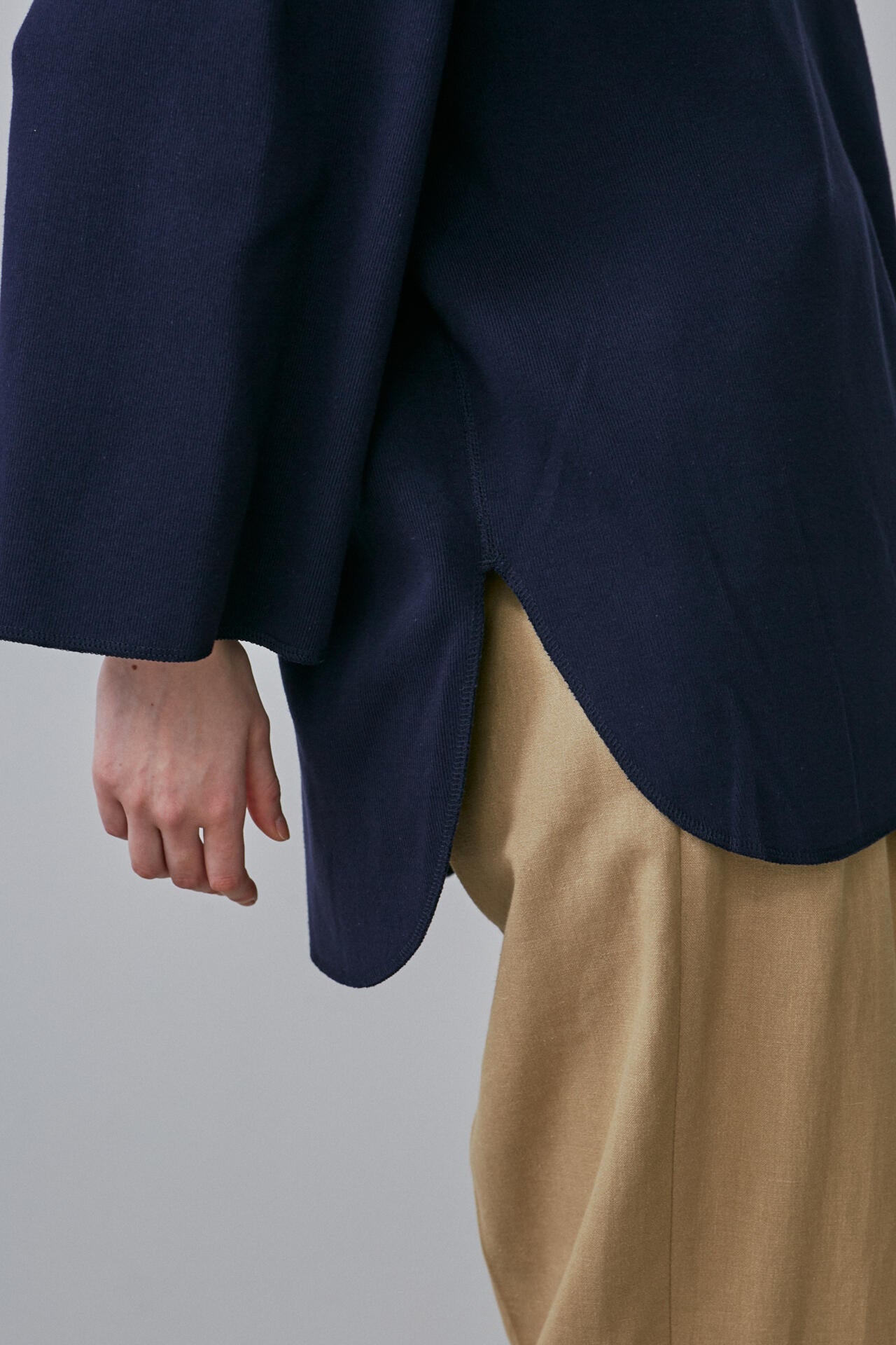 YLEVE / COTTON RIB PULLOVER BIG