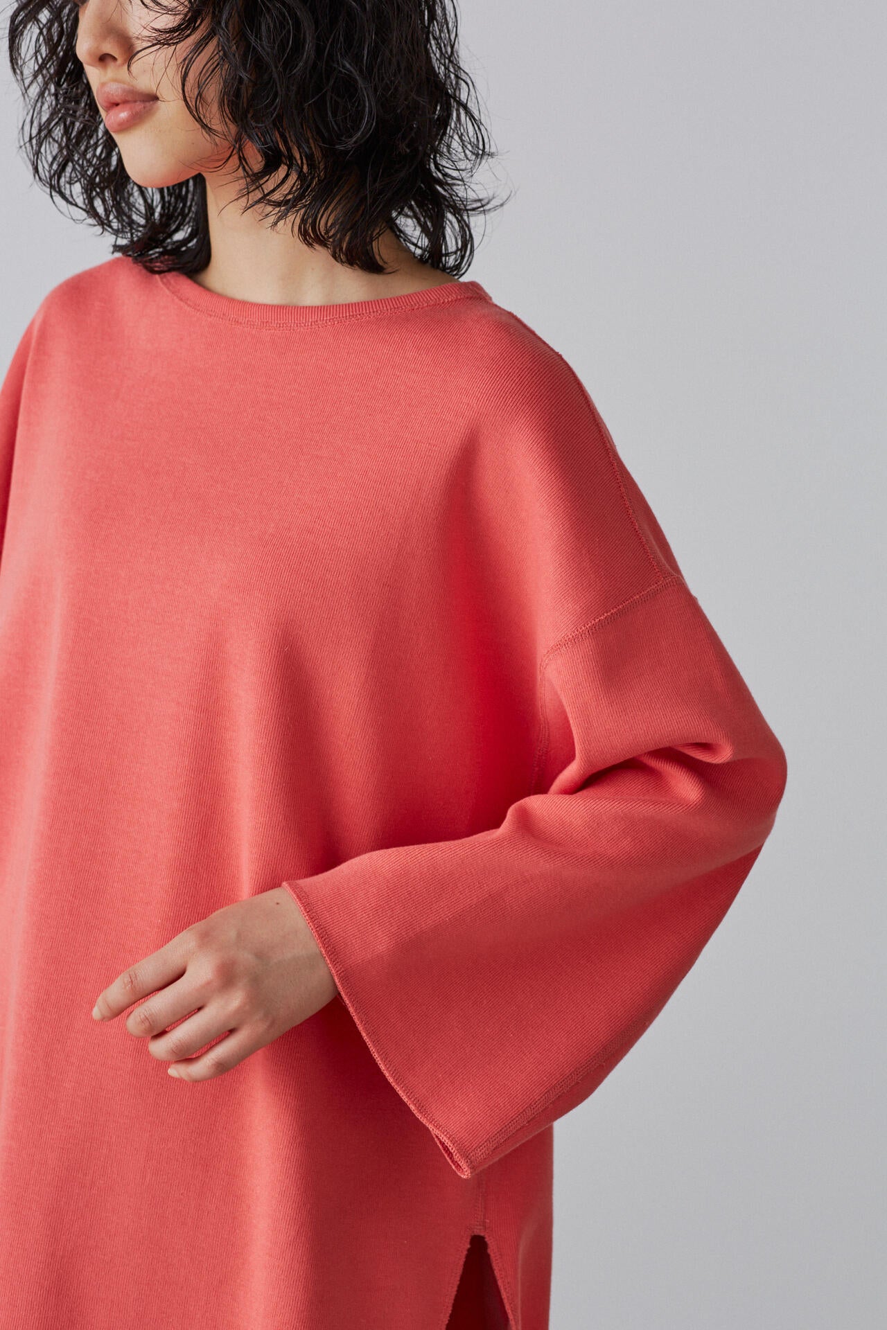 YLEVE / COTTON RIB PULLOVER BIG