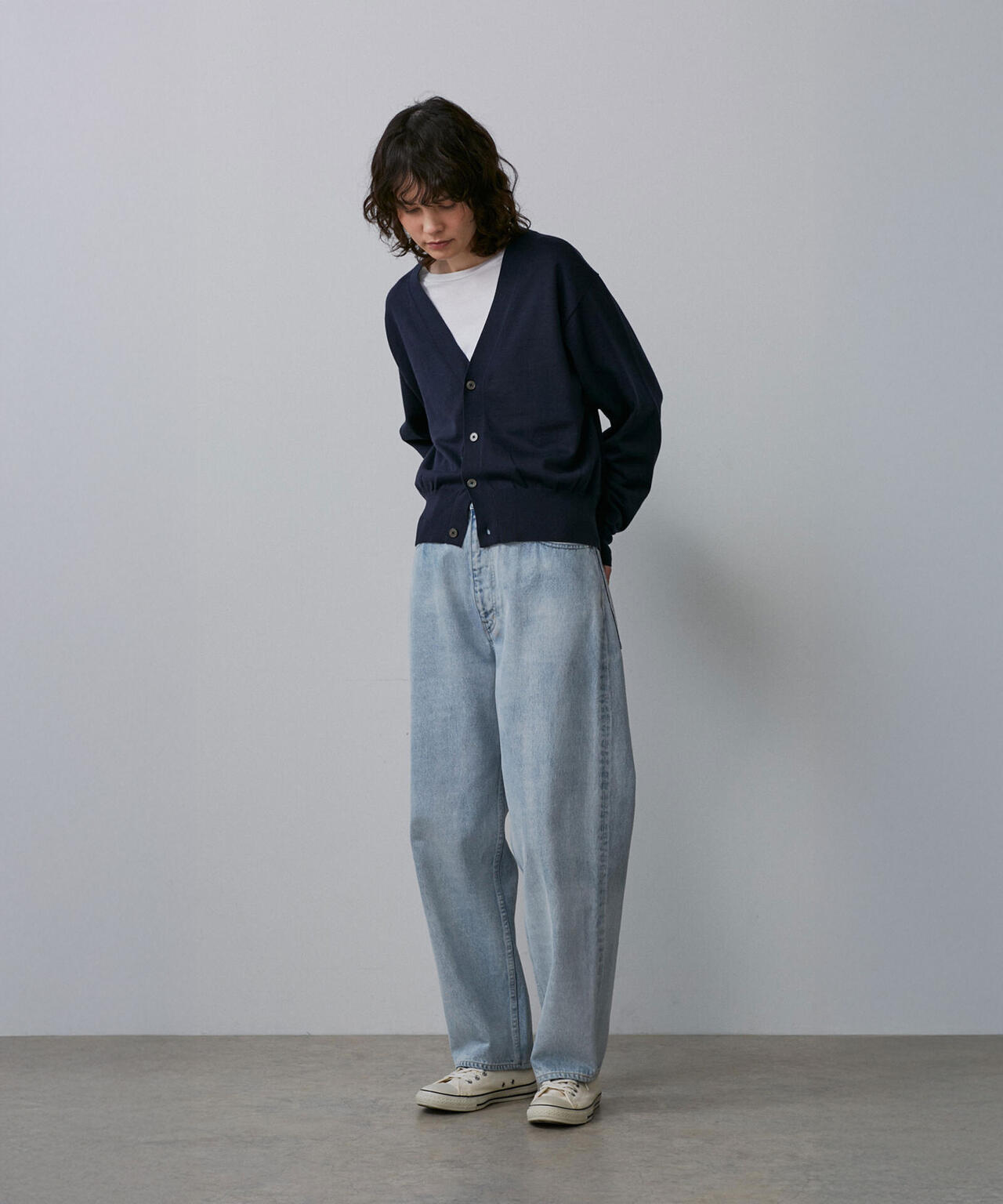 YLEVE / 13.5oz DENIM BAGGY FADE