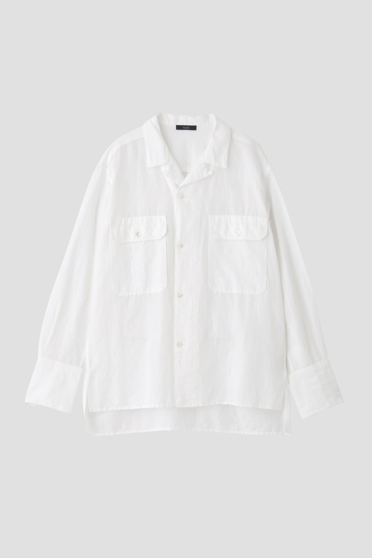 YLEVE / COTTON RAMIE BROAD SHIRT