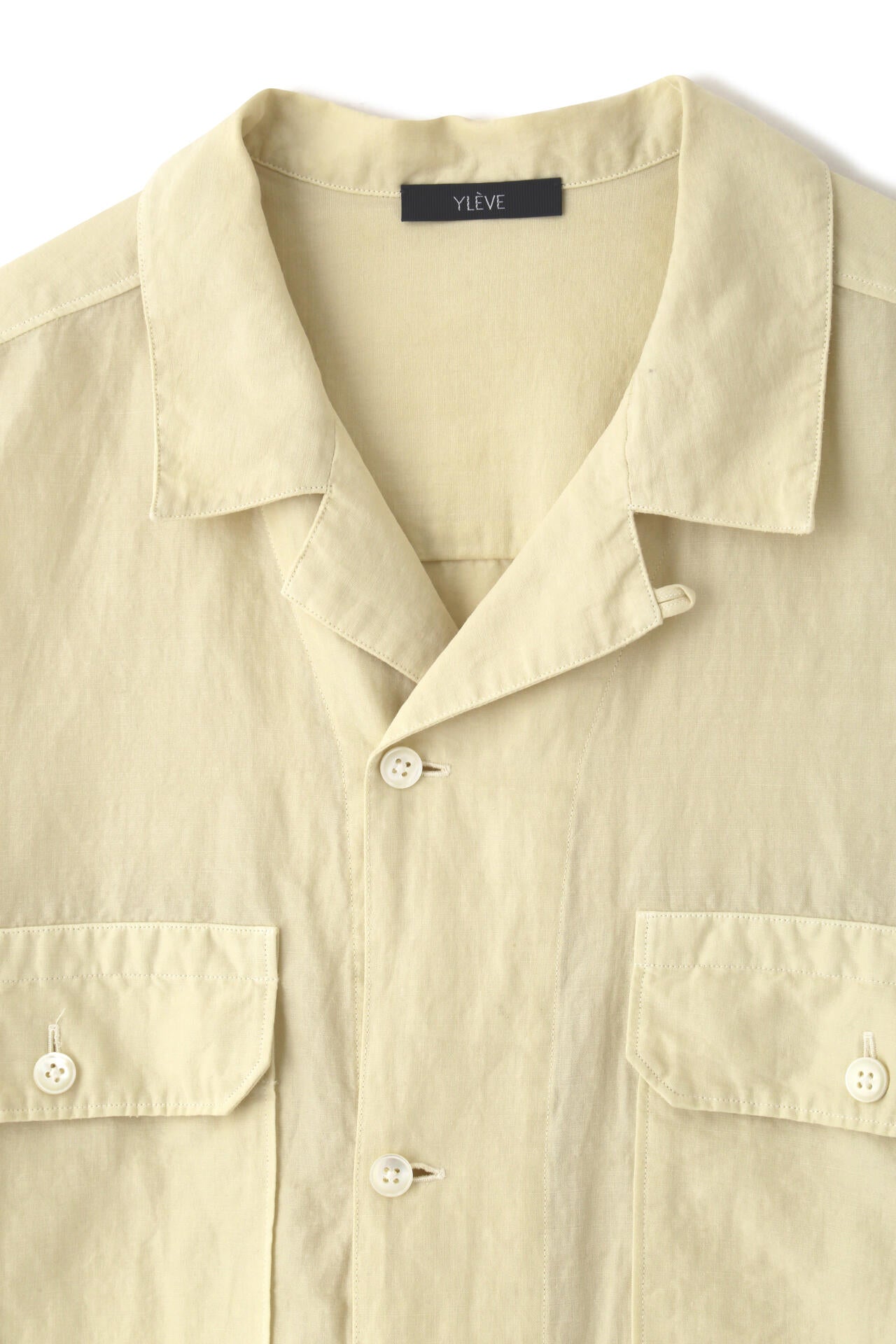 YLEVE / COTTON RAMIE BROAD SHIRT