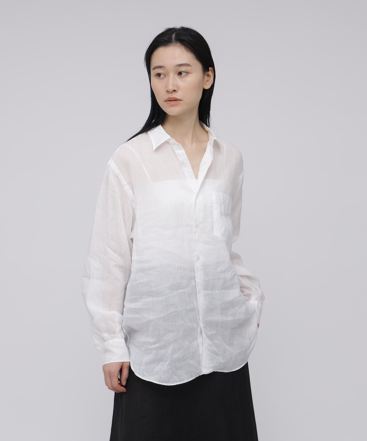 YLEVE / ROYAL RAMIE BROAD SHIRT