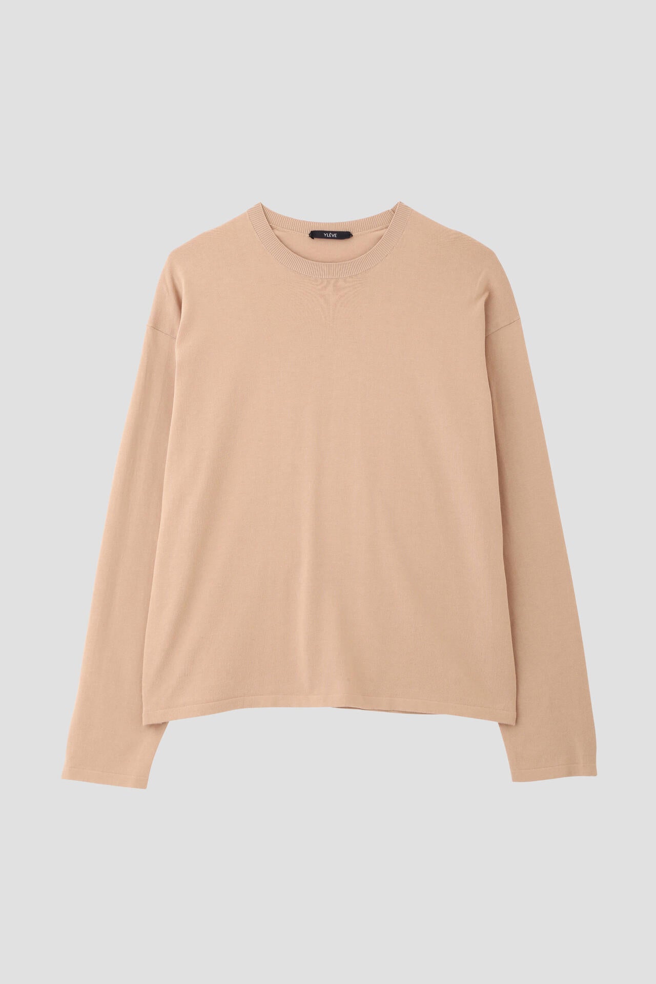 YLEVE / GAS SINGEING COTTON KNIT PULL OVER