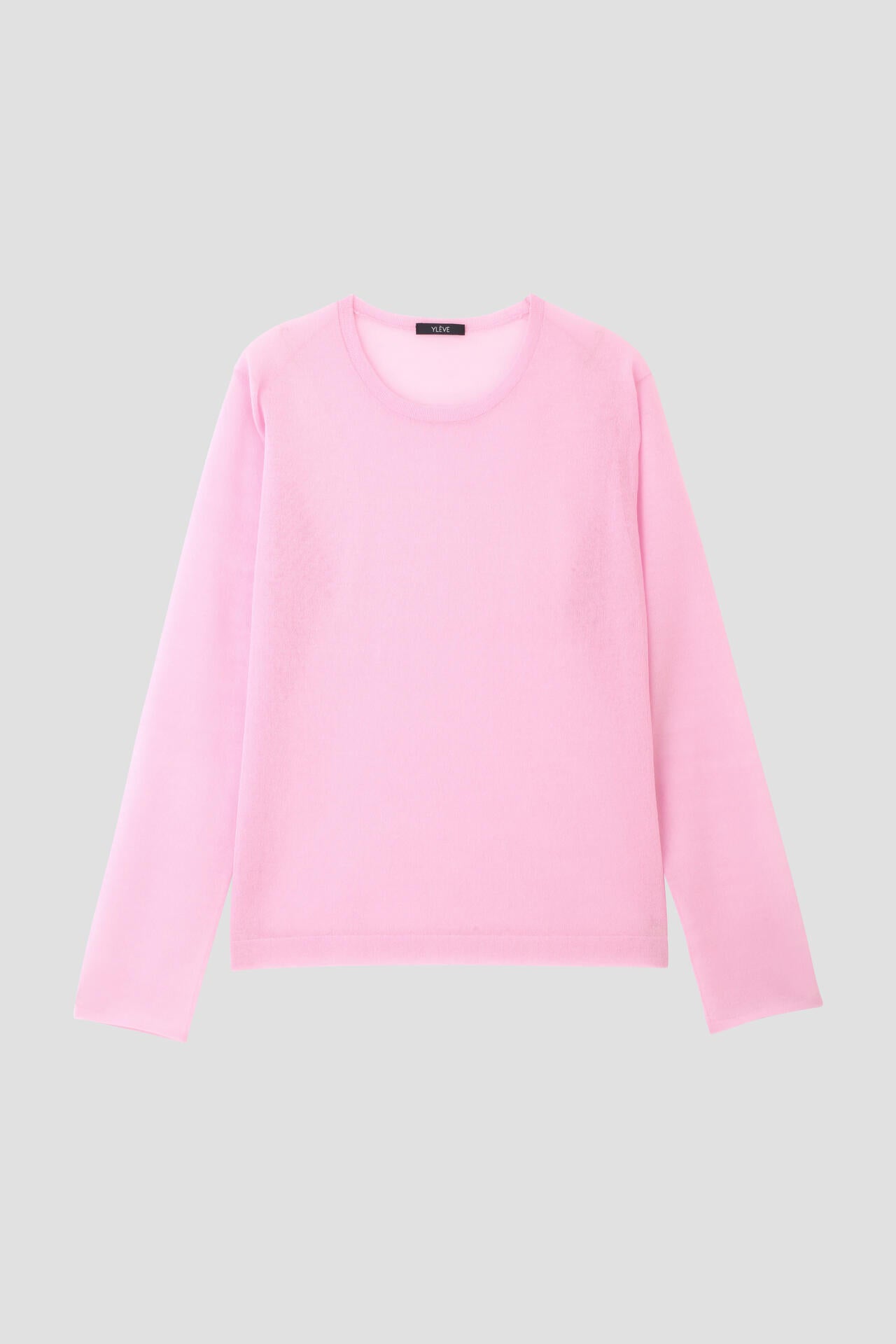 YLEVE / POLYESTER RAMIE SHEER KNIT PULL OVER
