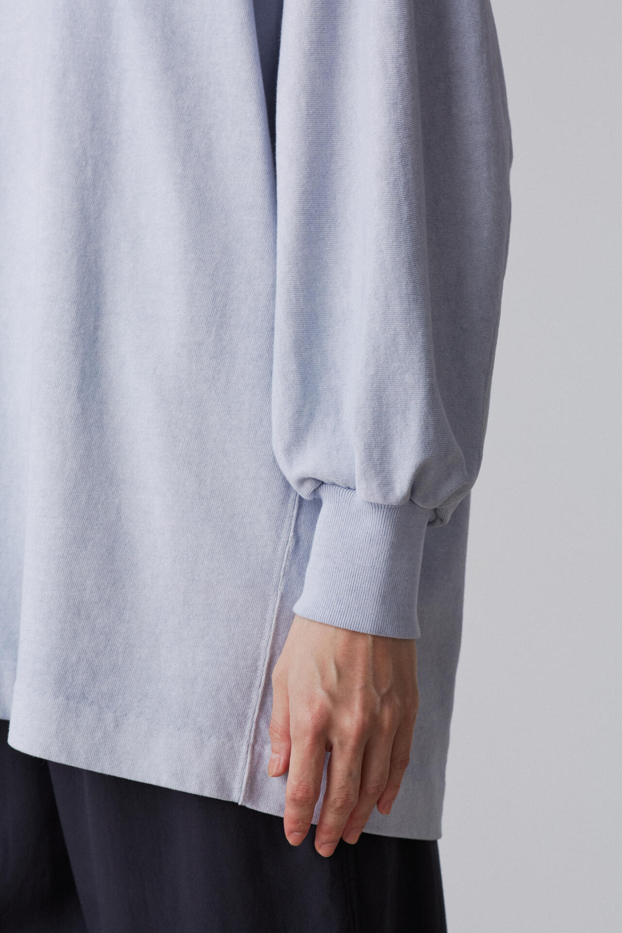 YLEVE / OPEN END COTTON PIGMENT DYE PULL OVER