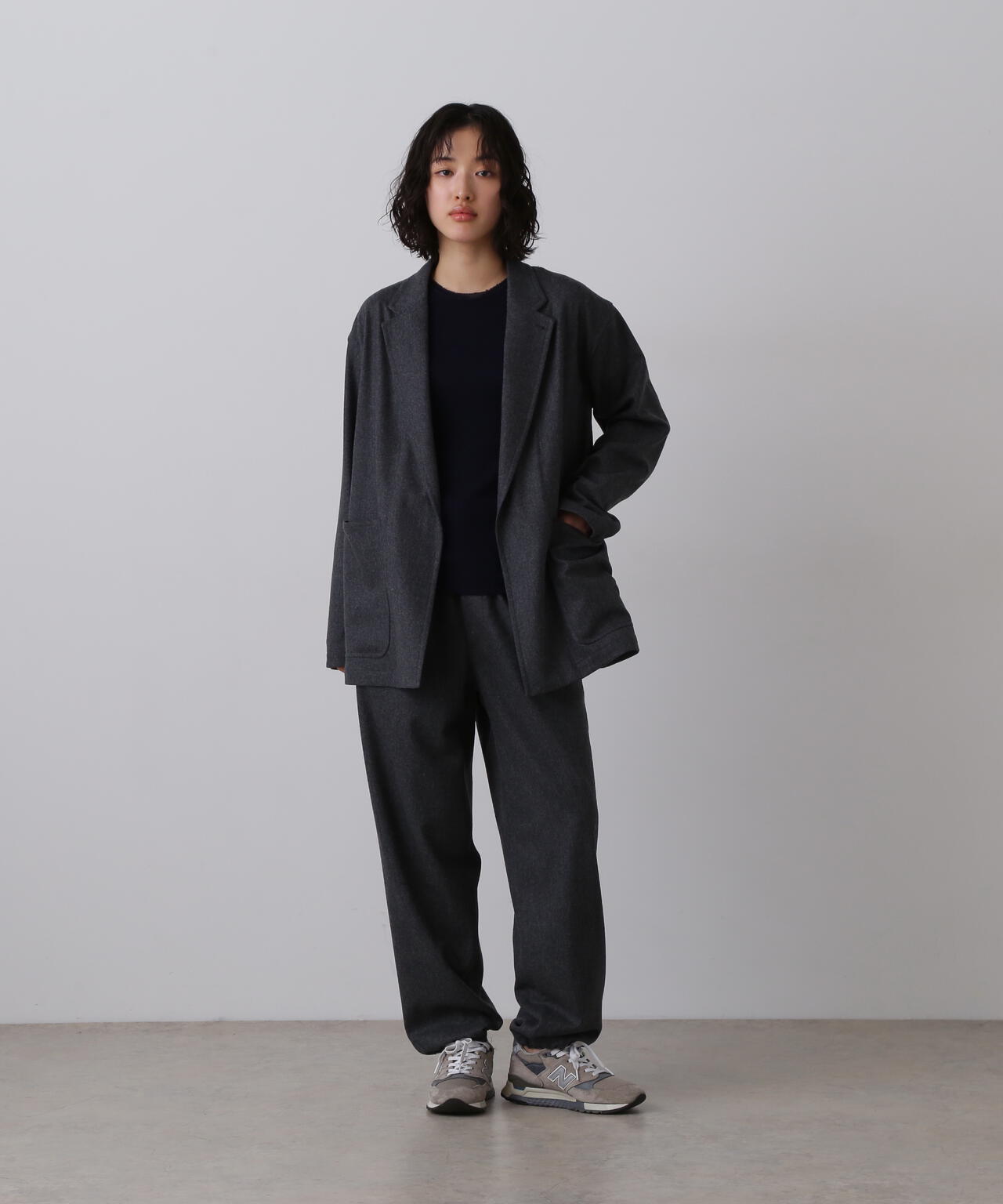 YLEVE / SUPER120's WOOL FLANNEL JACKET