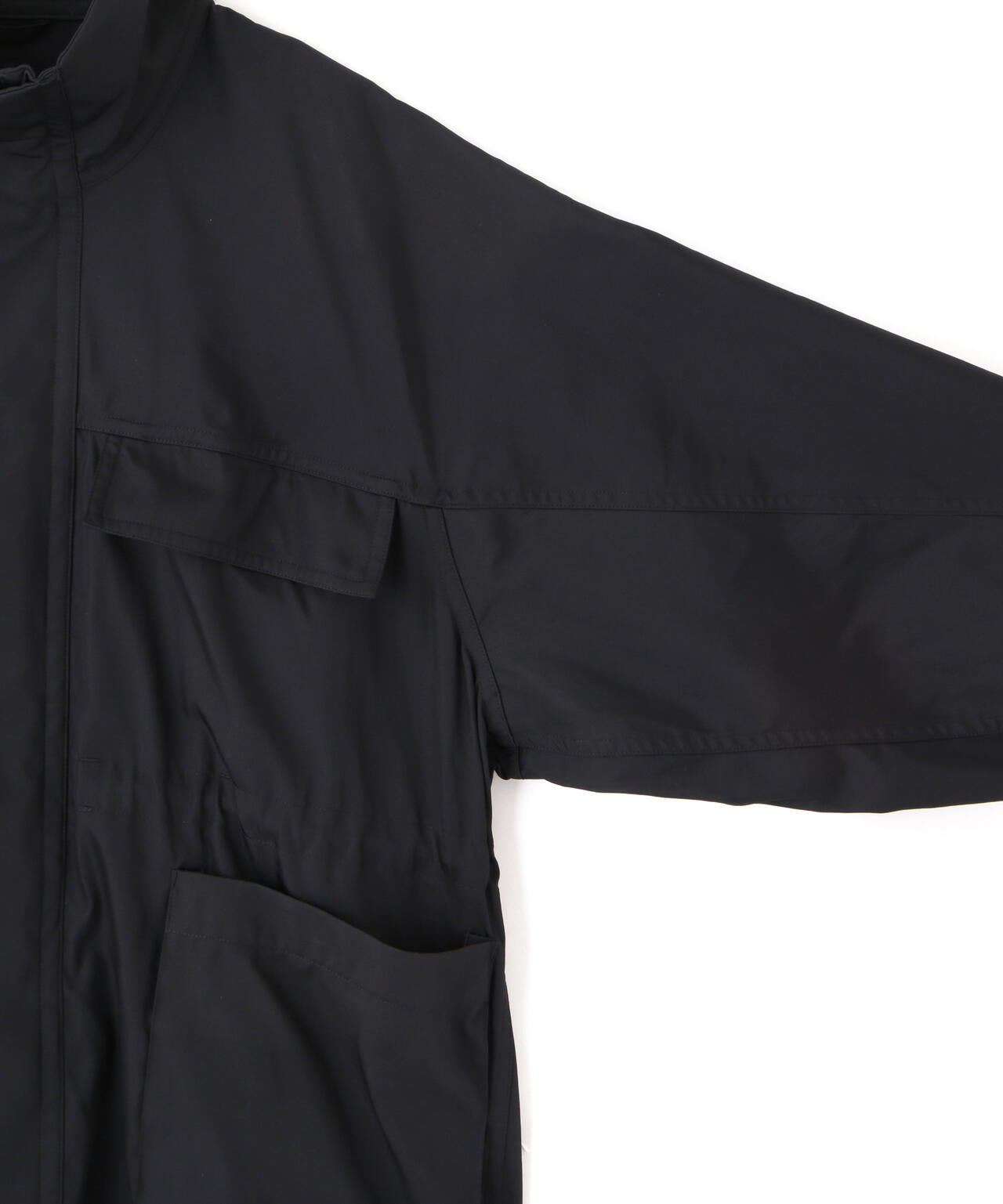 YLEVE / HIGH COUNT DOUBLE TWILL POLYESTER BLOUSON