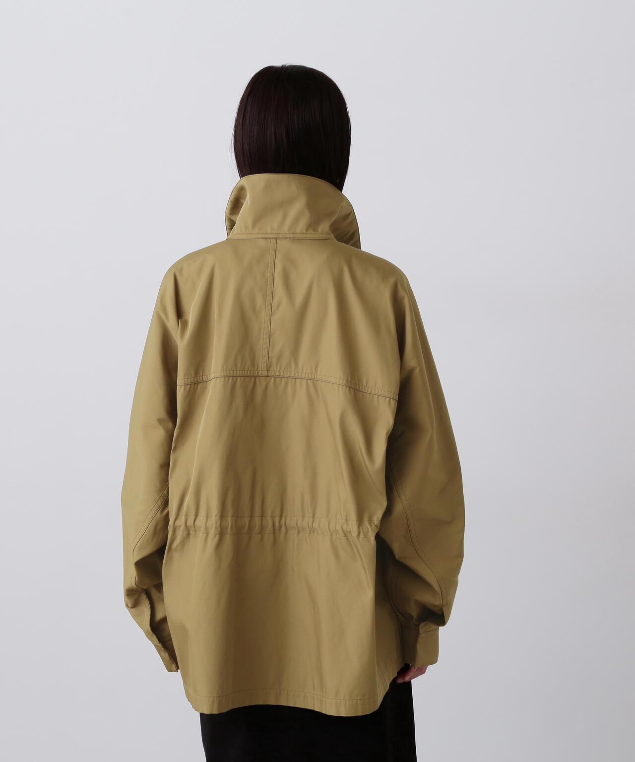 YLEVE / HIGH COUNT DOUBLE TWILL POLYESTER BLOUSON