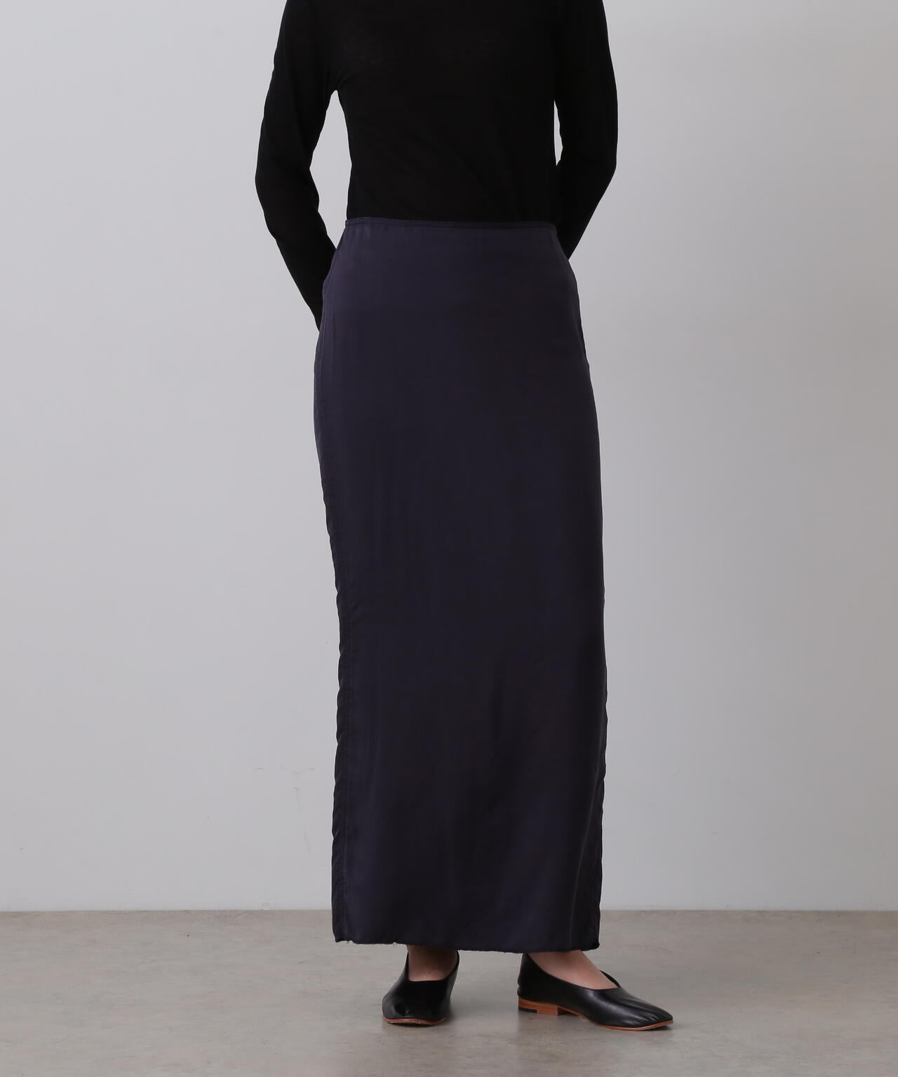 YLEVE / CUPRA TWILL GARMANT DYE SKIRT