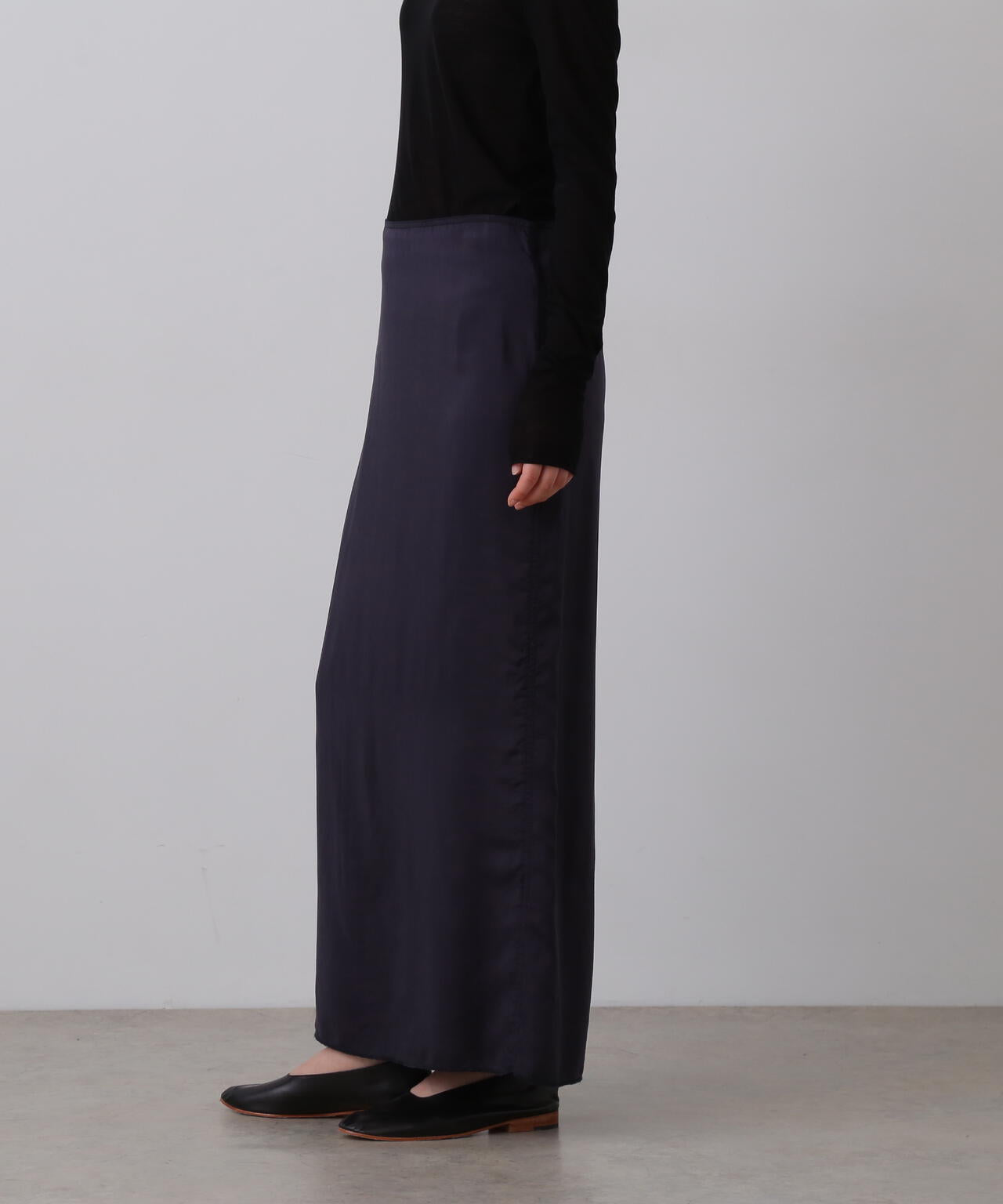 YLEVE / CUPRA TWILL GARMANT DYE SKIRT