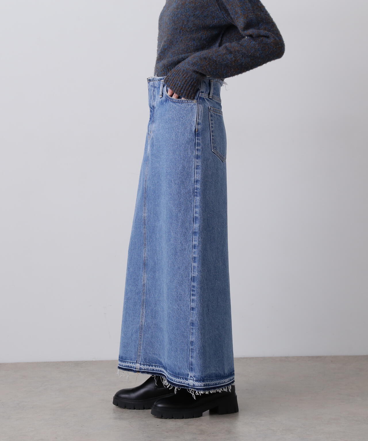 YLEVE / 13.5oz DENIM SKIRT