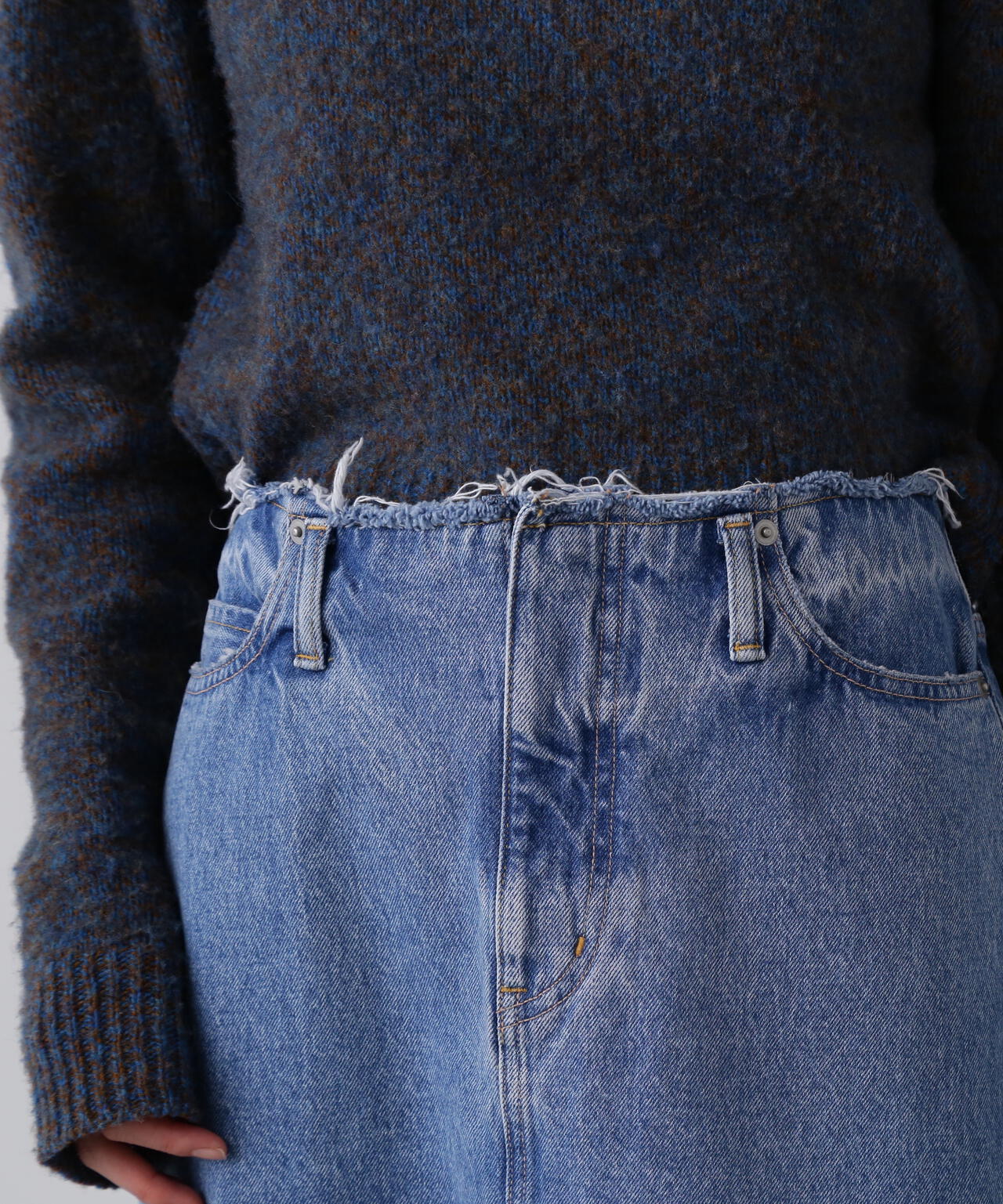 YLEVE / 13.5oz DENIM SKIRT