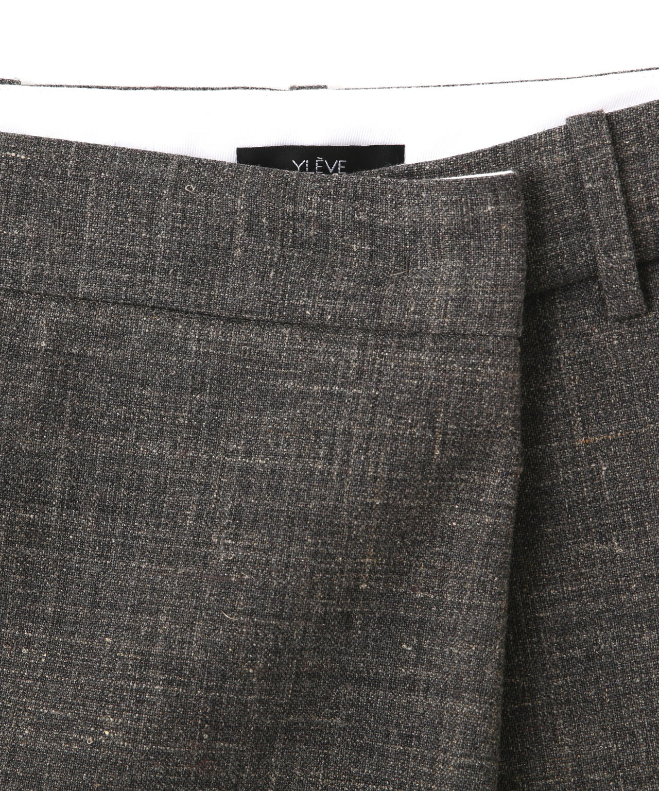 YLEVE / WOOL LINEN WRAP SKIRT