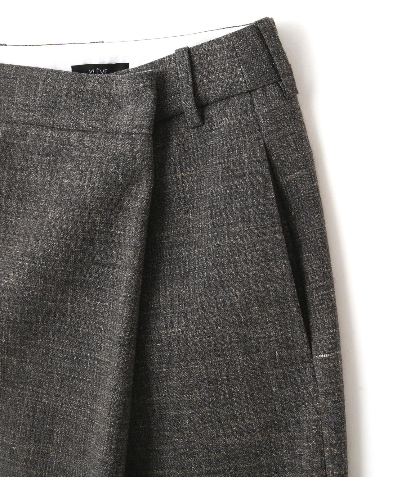 YLEVE / WOOL LINEN WRAP SKIRT