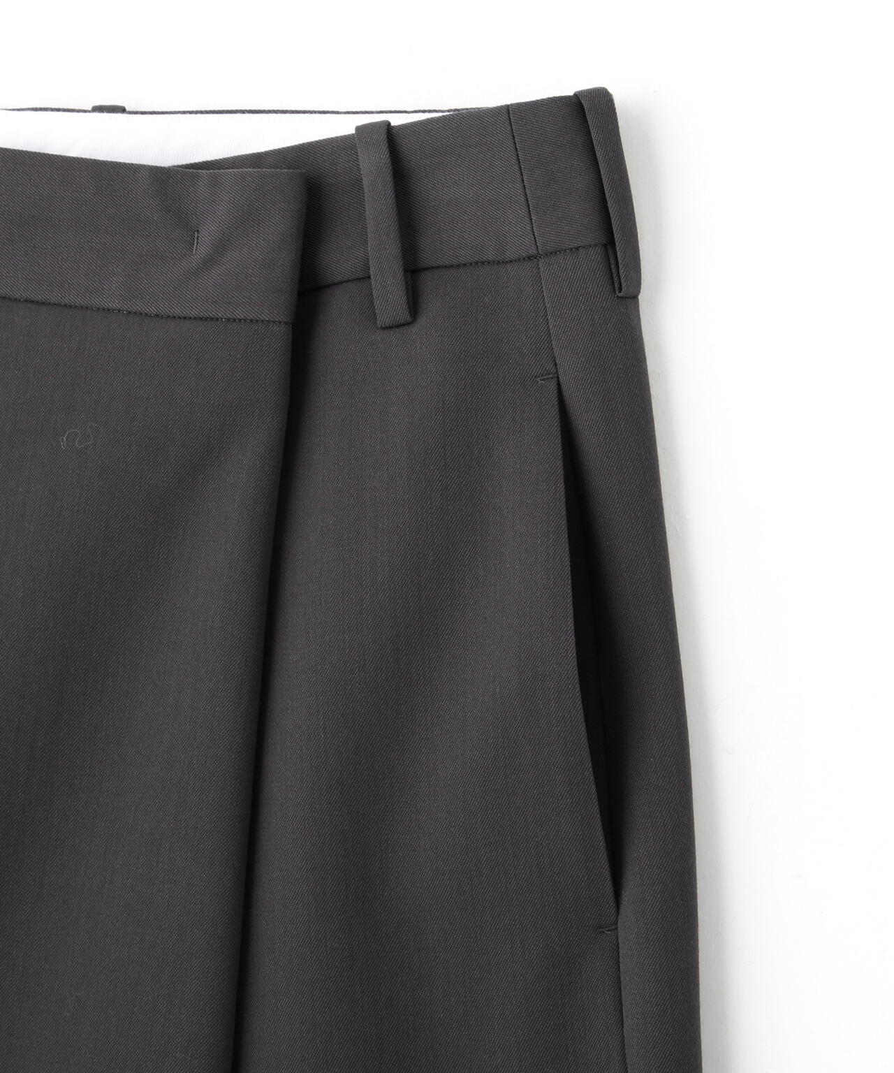 YLEVE / MERINO WOOL TWILL WRAP SKIRT